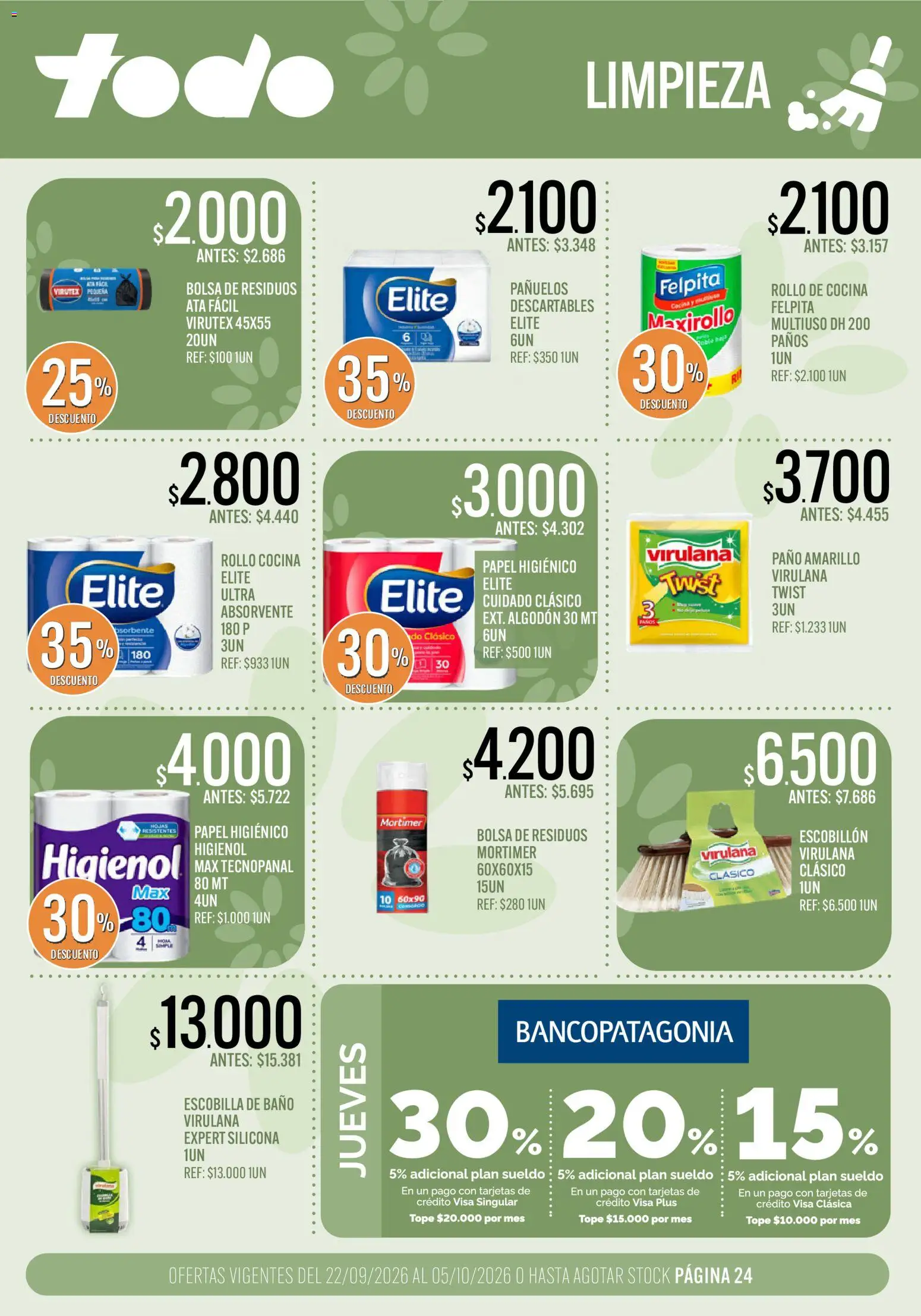 Vista previa del folleto de la tienda Supermercados TODO válido desde el 22/09/2026 
