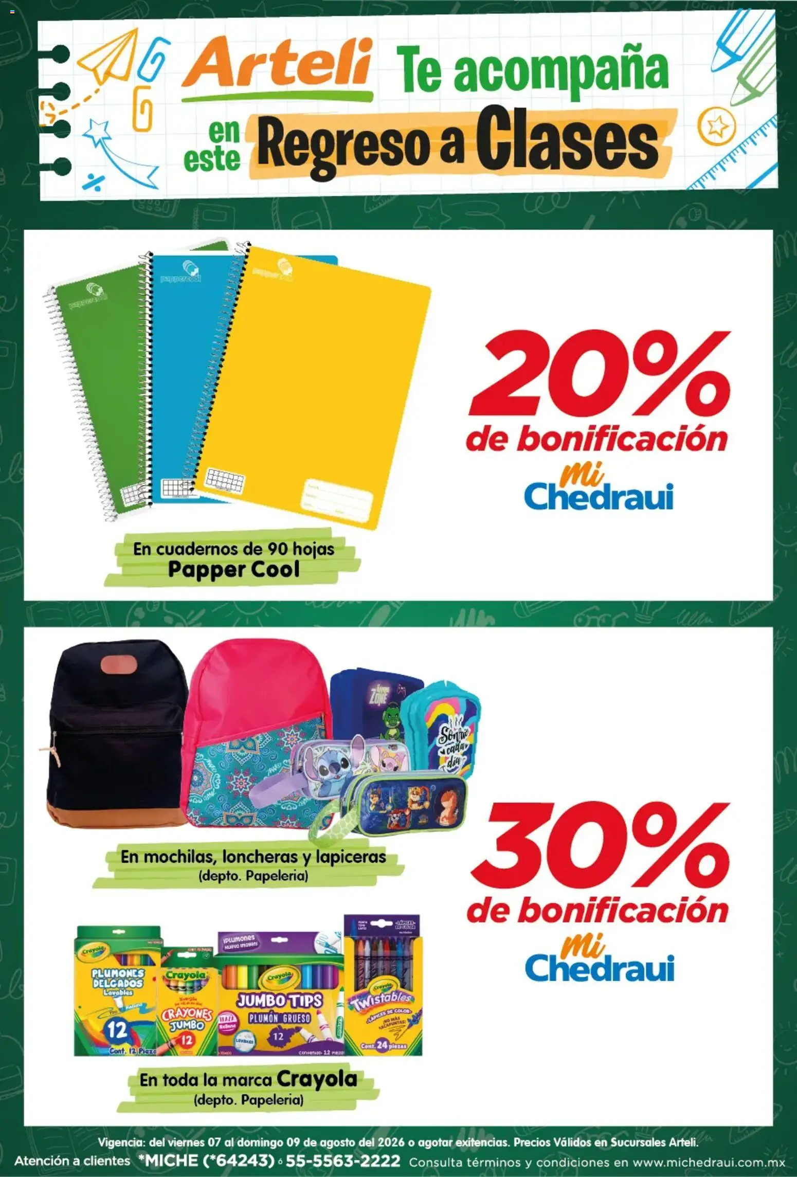 Vista previa las ofertas de la tienda Arteli - Arteli folleto Regreso a clases desde el 07/08/2026 