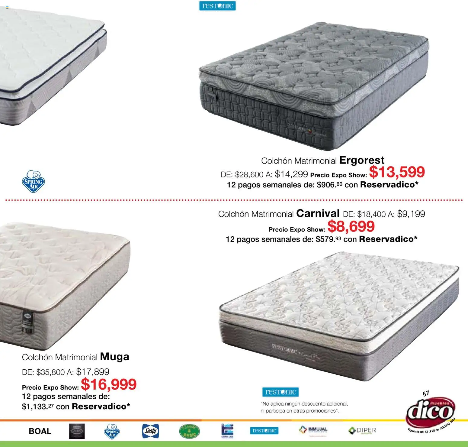 Vista previa las ofertas de la tienda Muebles Dico - Muebles Dico catálogo Expo Show desde el 13/08/2026 