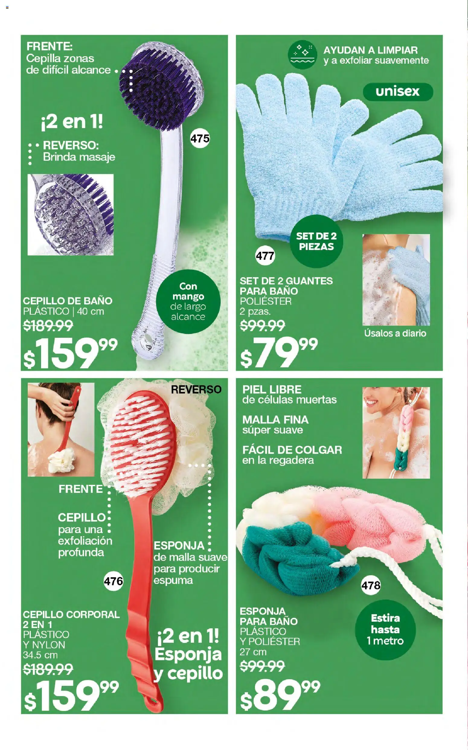Vista previa las ofertas de la tienda Fuller - Campaña 23 2026 desde el 18/02/2026 - Mango, Baño, Esponja, Regadera, Guantes, Cepillo, Espuma, Malla