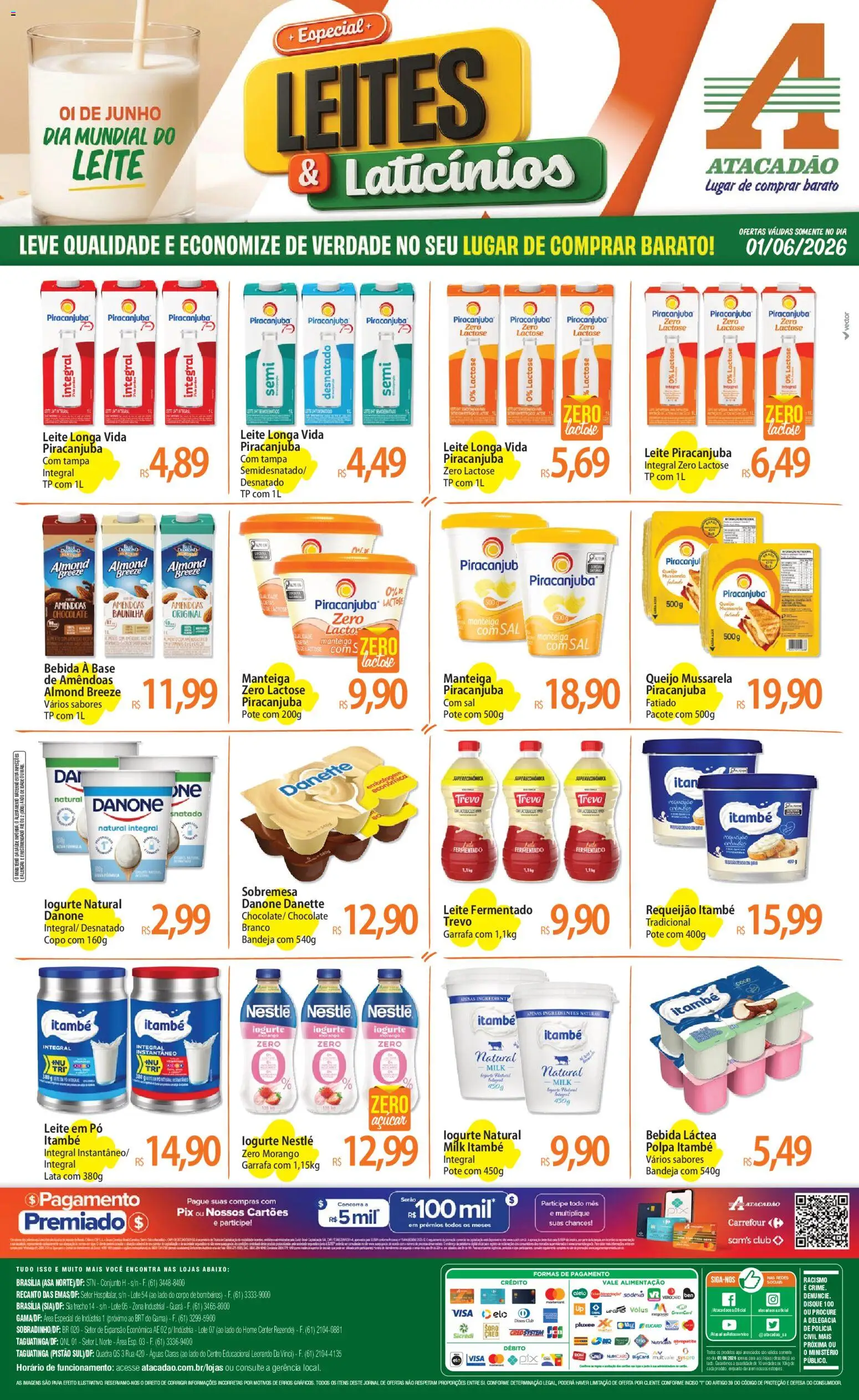 Pré-Visualização do folheto "Atacadão ofertas - DF" da loja Atacadão válido a partir de 01/06/2026