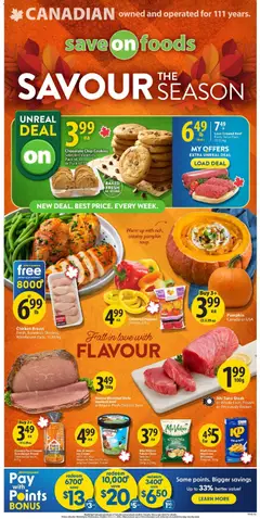 Preview of leaflet Save on foods weekly flyer / circulaire from shop Save on foods is valid from Oct 15, 2026