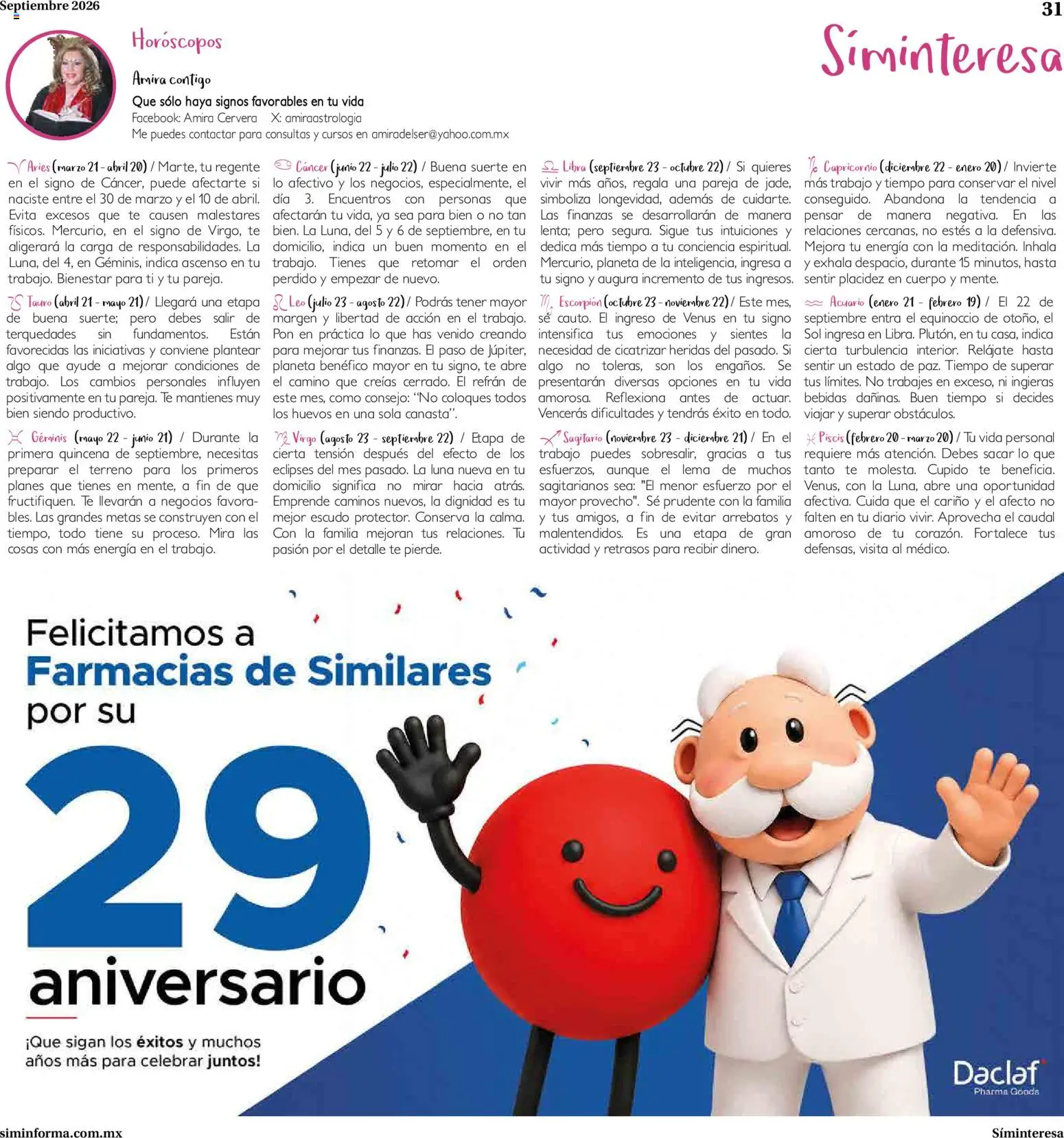 Vista previa las ofertas de la tienda Farmacias Similares - Farmacias Similares catálogo desde el 01/09/2026 