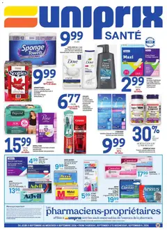 Preview of leaflet Uniprix - Uniprix Sante from shop Uniprix is valid from Sep 03, 2026