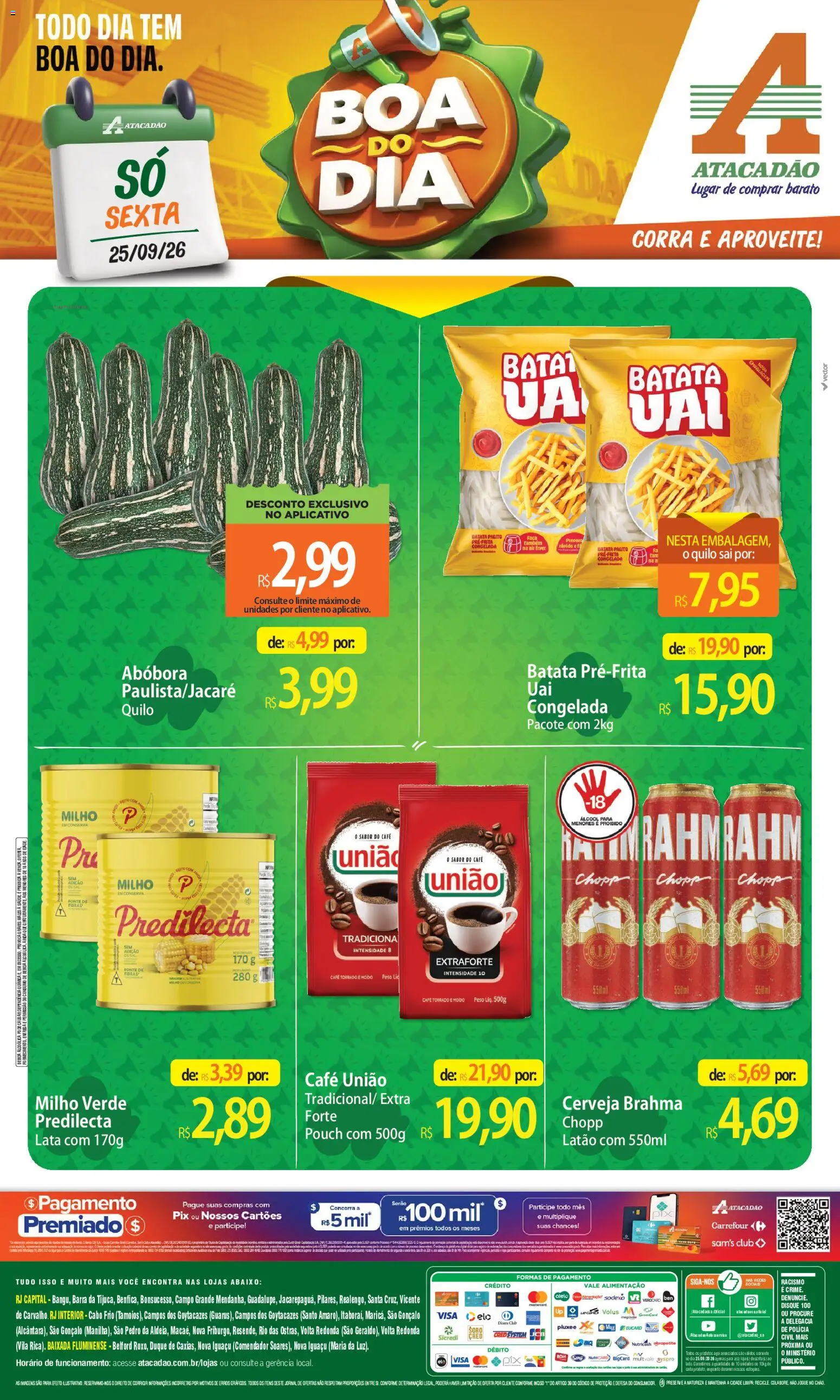 Pré-Visualização do folheto "Atacadão ofertas - RJ" da loja Atacadão válido a partir de 25/09/2026