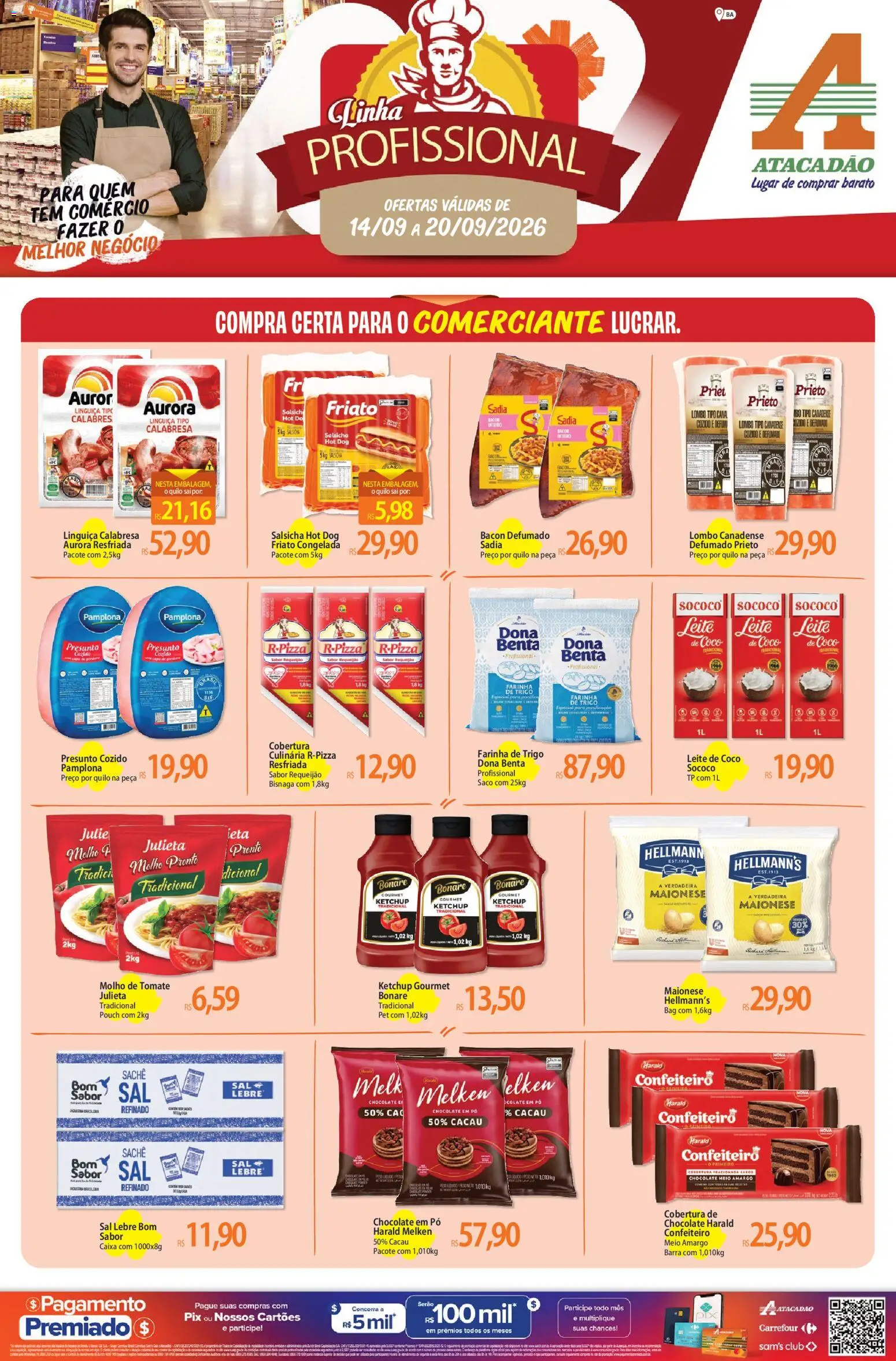 Pré-Visualização do folheto "Atacadão ofertas - BA" da loja Atacadão válido a partir de 14/09/2026