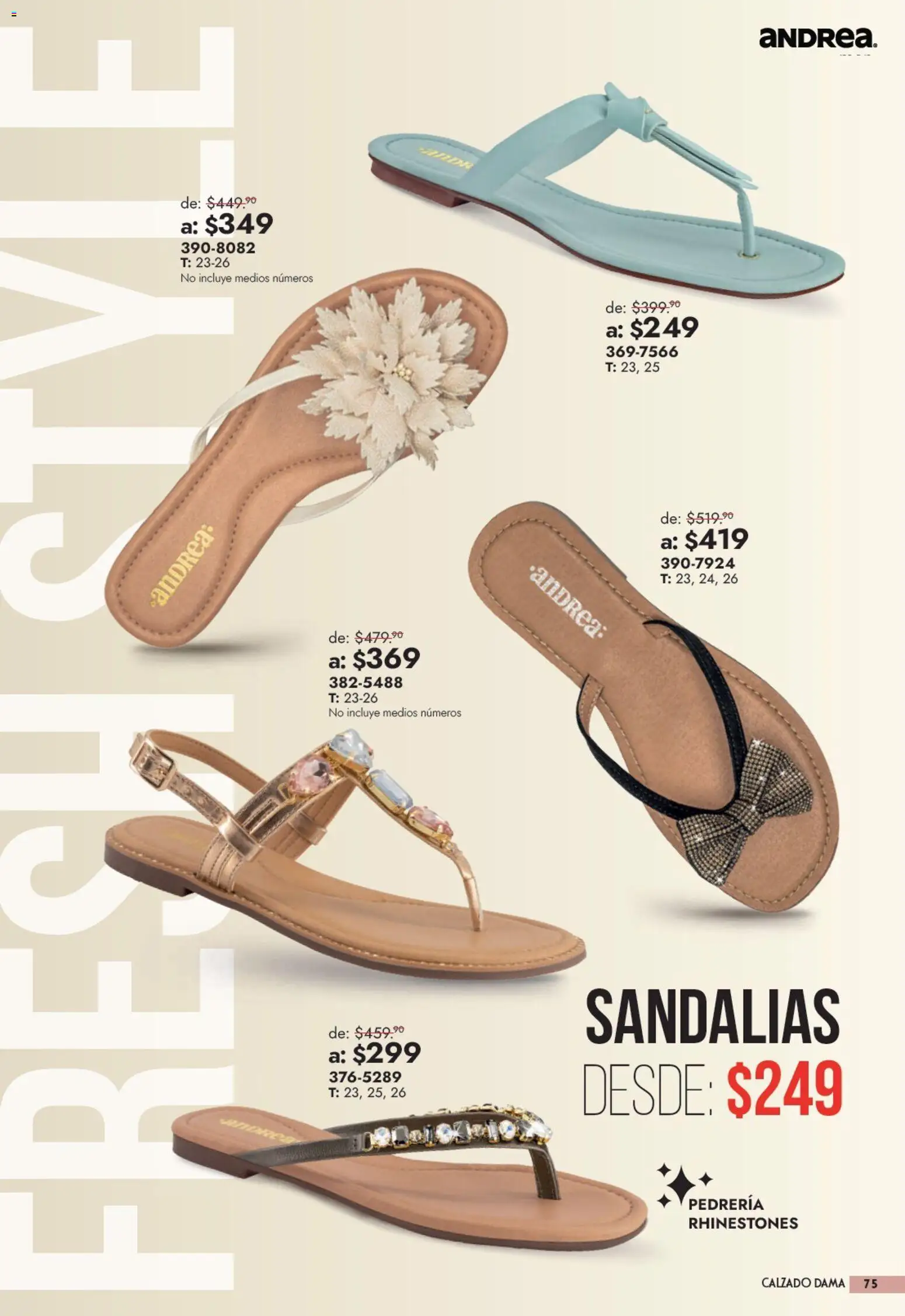 Vista previa las ofertas de la tienda Andrea - Andrea catálogo Outlet desde el 13/09/2026 