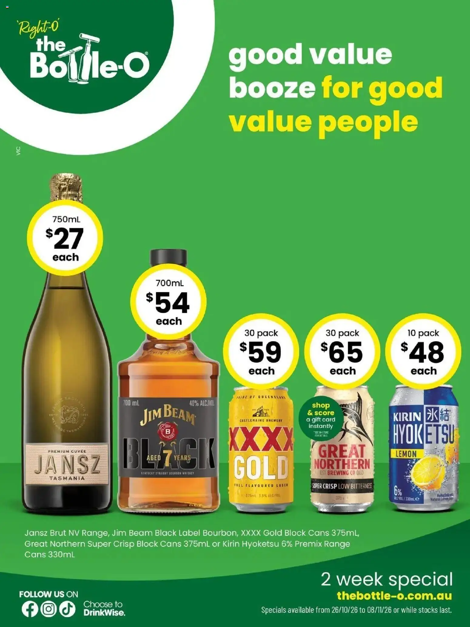 Preview of catalogue The Bottle-O catalogue Yarra Junction from shop The Bottle-O valid 26/10/2026