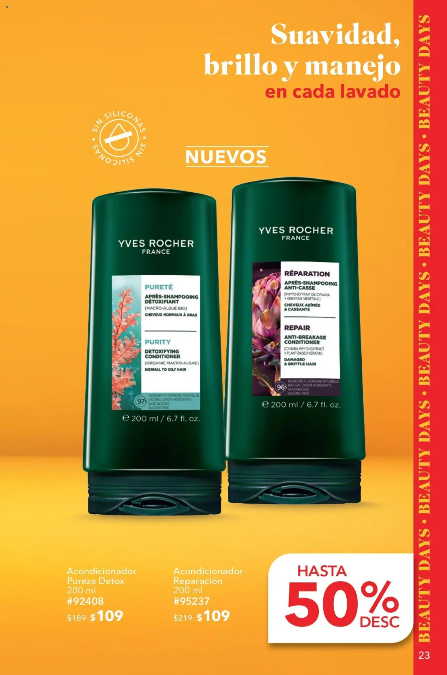 Vista previa las ofertas de la tienda Yves Rocher - Yves Rocher campaña 9 2026 desde el 23/06/2026 - Acondicionador, Brillo