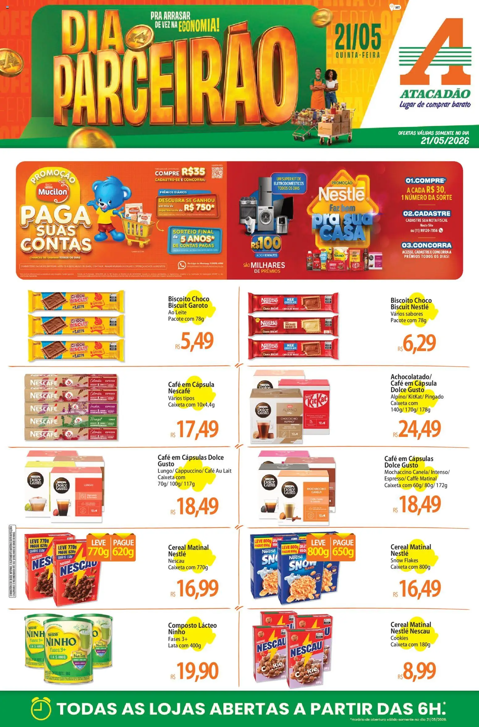 Pré-Visualização do folheto "Atacadão ofertas - MT" da loja Atacadão válido a partir de 21/05/2026