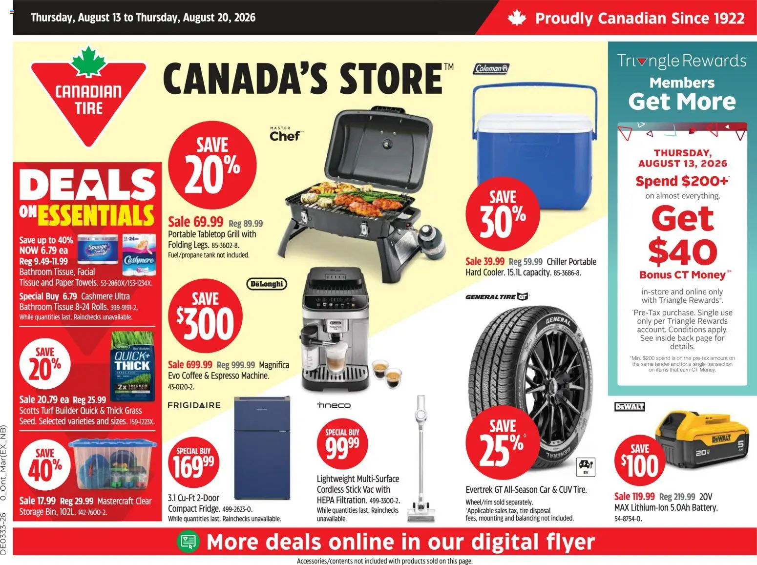 Preview of leaflet Canadian Tire weekly flyer from shop Canadian Tire is valid from Aug 13, 2026