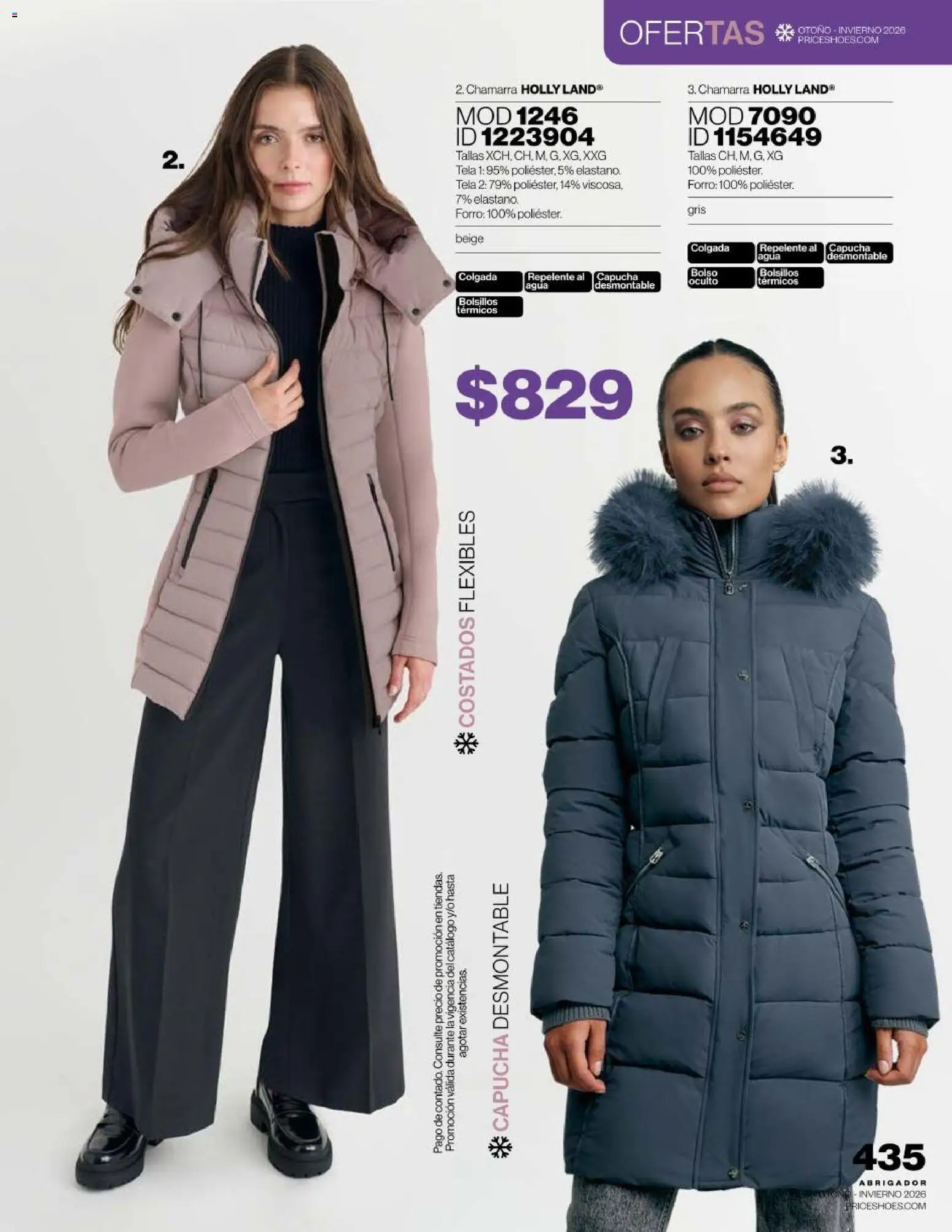 Vista previa las ofertas de la tienda Price Shoes - Price Shoes catálogo Abrigador desde el 16/09/2026 - Agua, Chamarra, Repelente