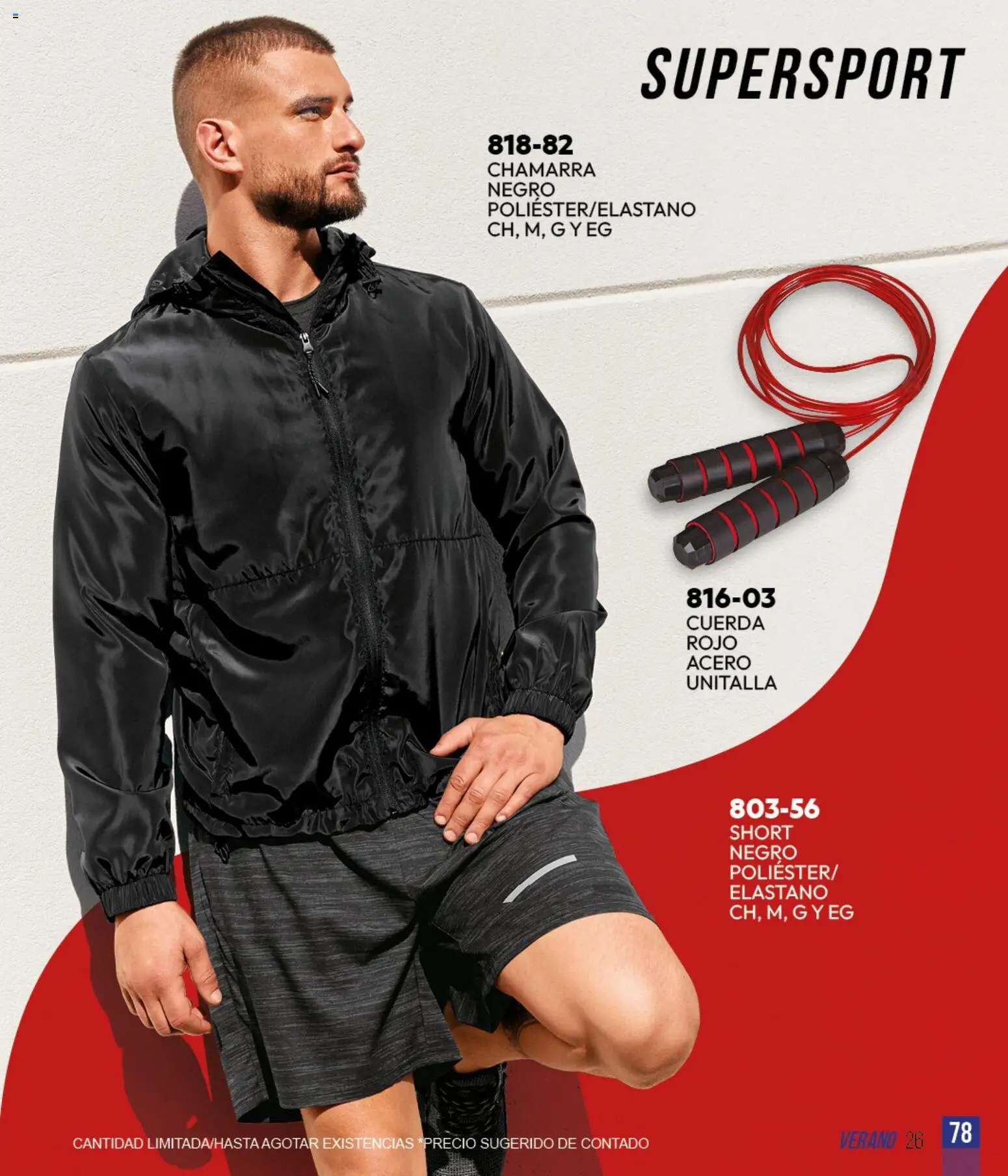 Vista previa las ofertas de la tienda Cklass - Cklass catálogo Sportbrands Verano Caballero desde el 05/03/2026 - Short, Chamarra, Cuerda