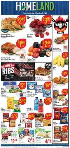 Ad Preview of Homeland Homeland Weekly Ad from 06/17/2026
