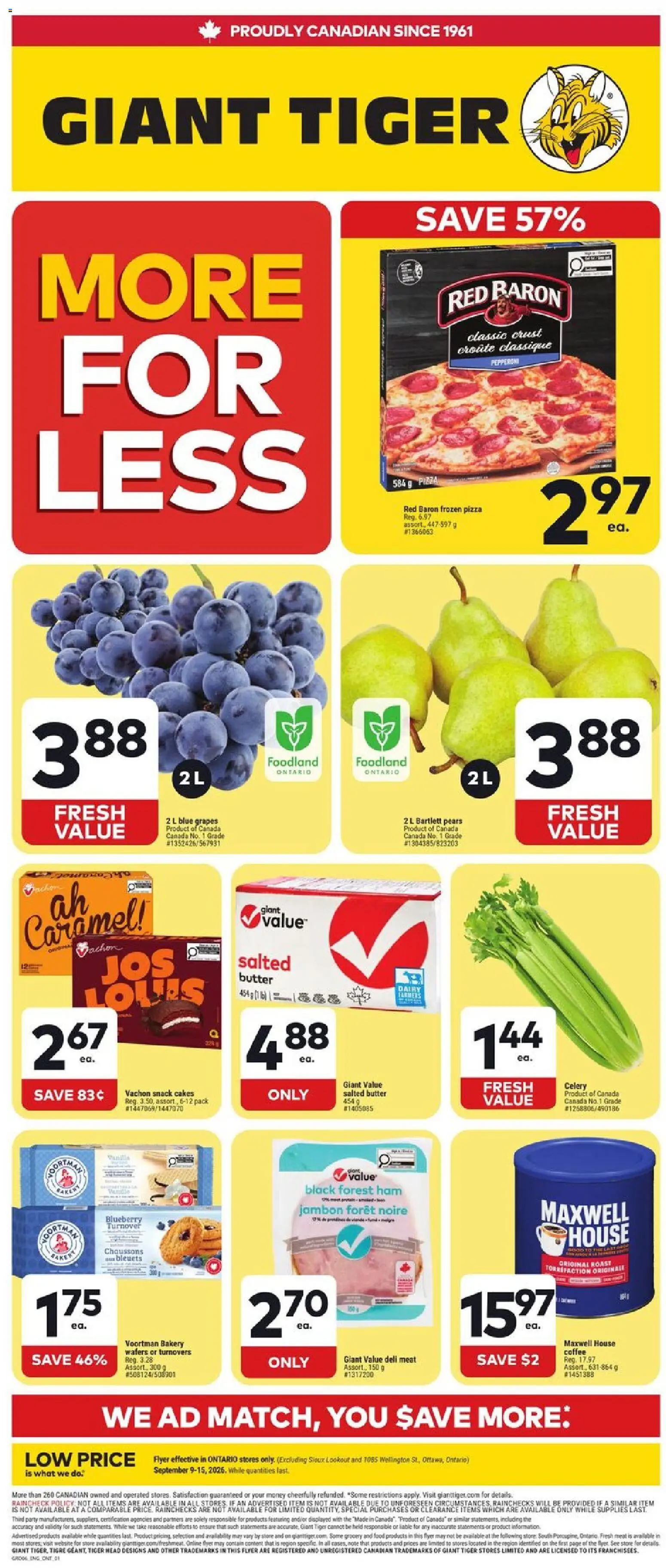Preview of leaflet Giant Tiger Weekly Flyer from shop Giant Tiger is valid from Sep 09, 2026