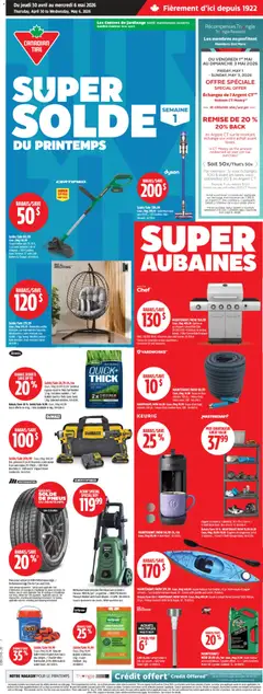Preview of leaflet Canadian Tire circulaire from shop Canadian Tire is valid from Apr 30, 2026