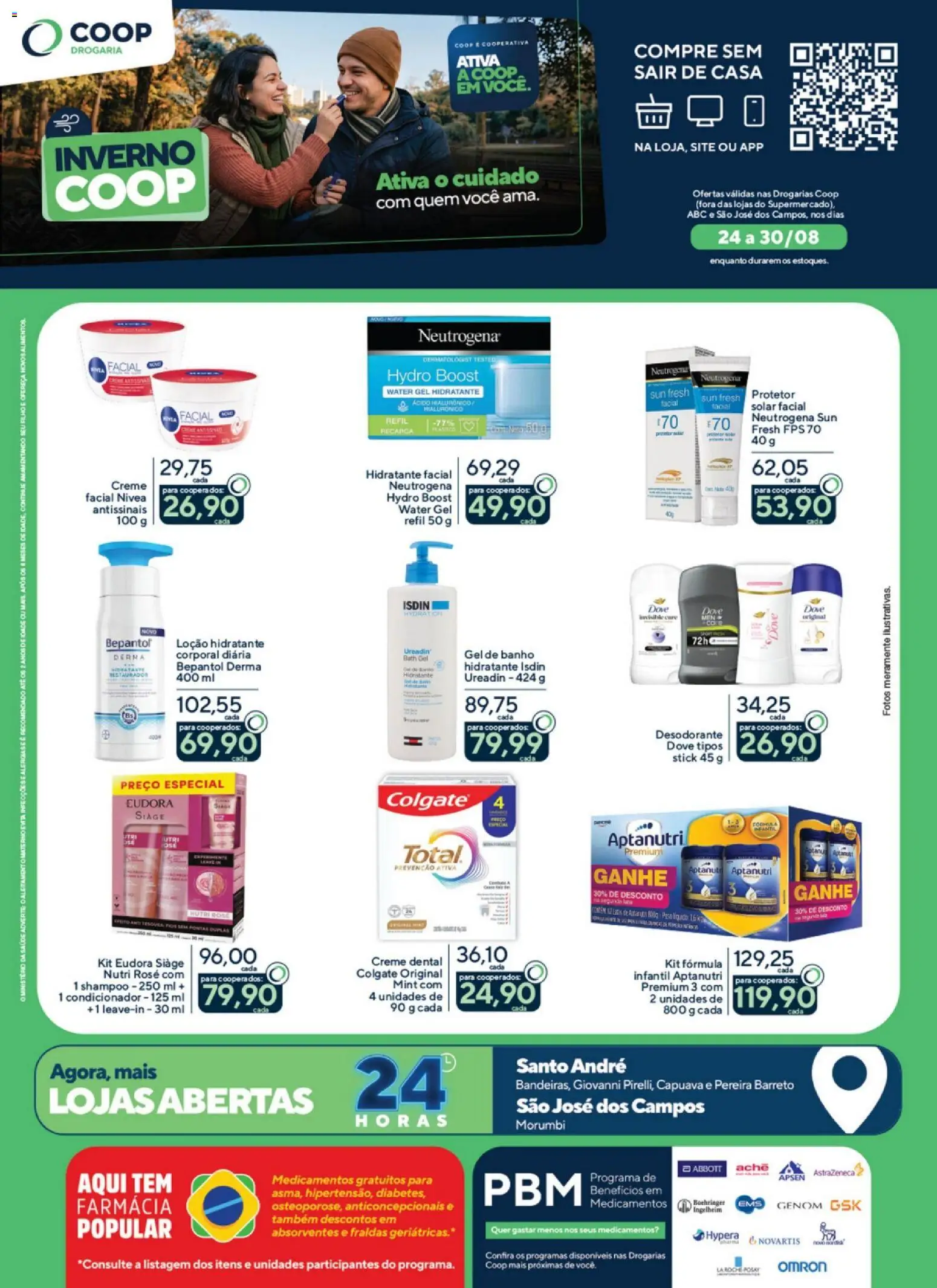 Pré-Visualização do folheto "Coop ofertas Inverno Drogaria" da loja Coop válido a partir de 24/08/2026