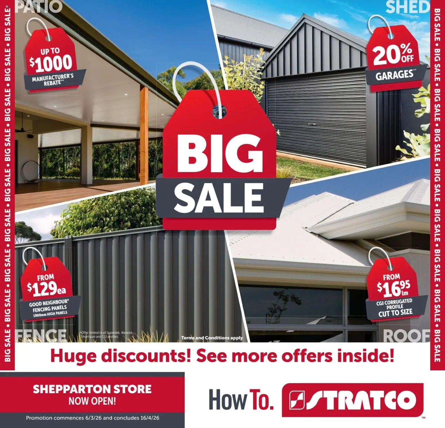 Preview of catalogue Stratco catalogue VIC from shop Stratco valid 06/03/2026 - Fence, Shed