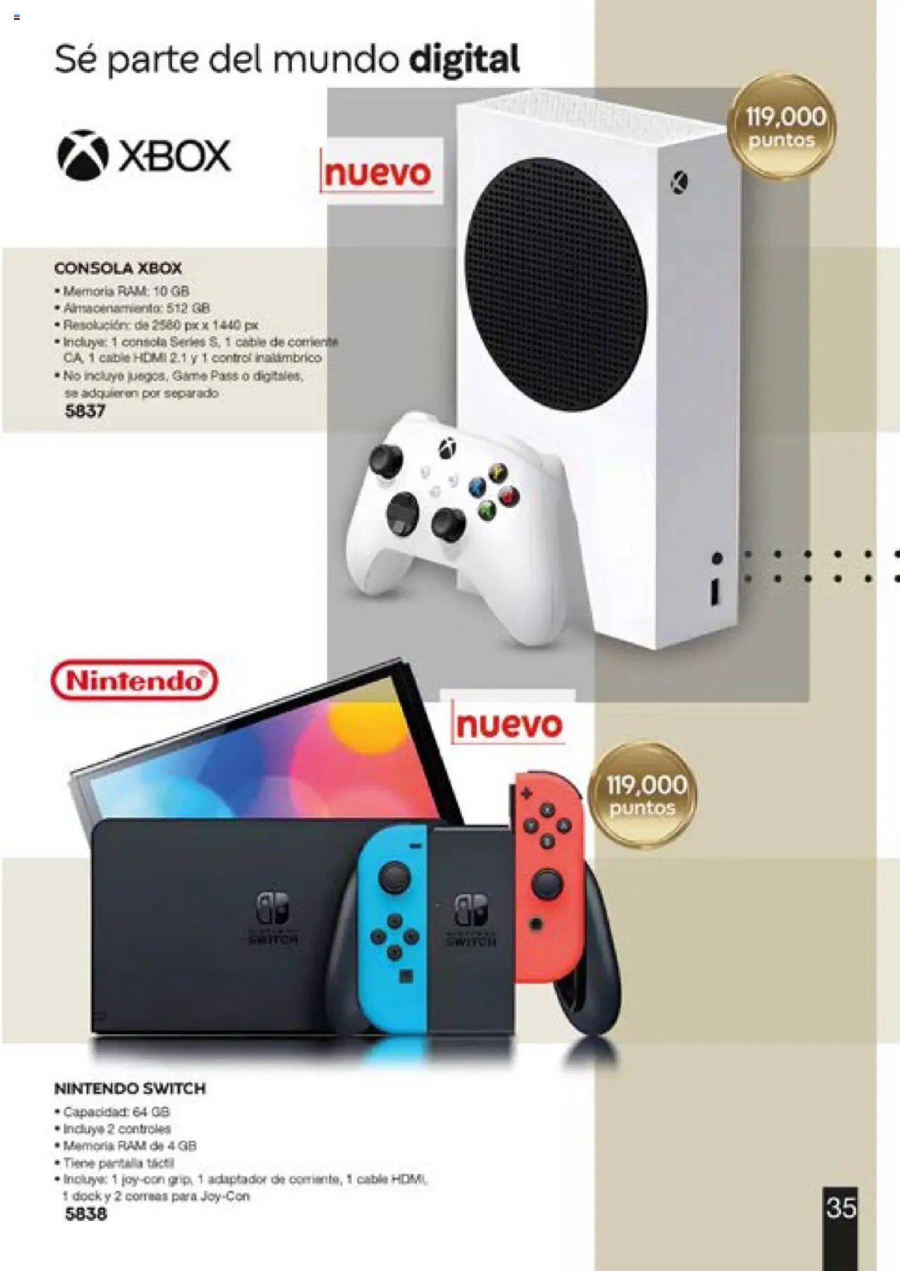 Vista previa las ofertas de la tienda Fuller - Catálogo Puntos desde el 13/06/2025 - Nintendo Switch, Xbox, Cable HDMI, Cable, Adaptador