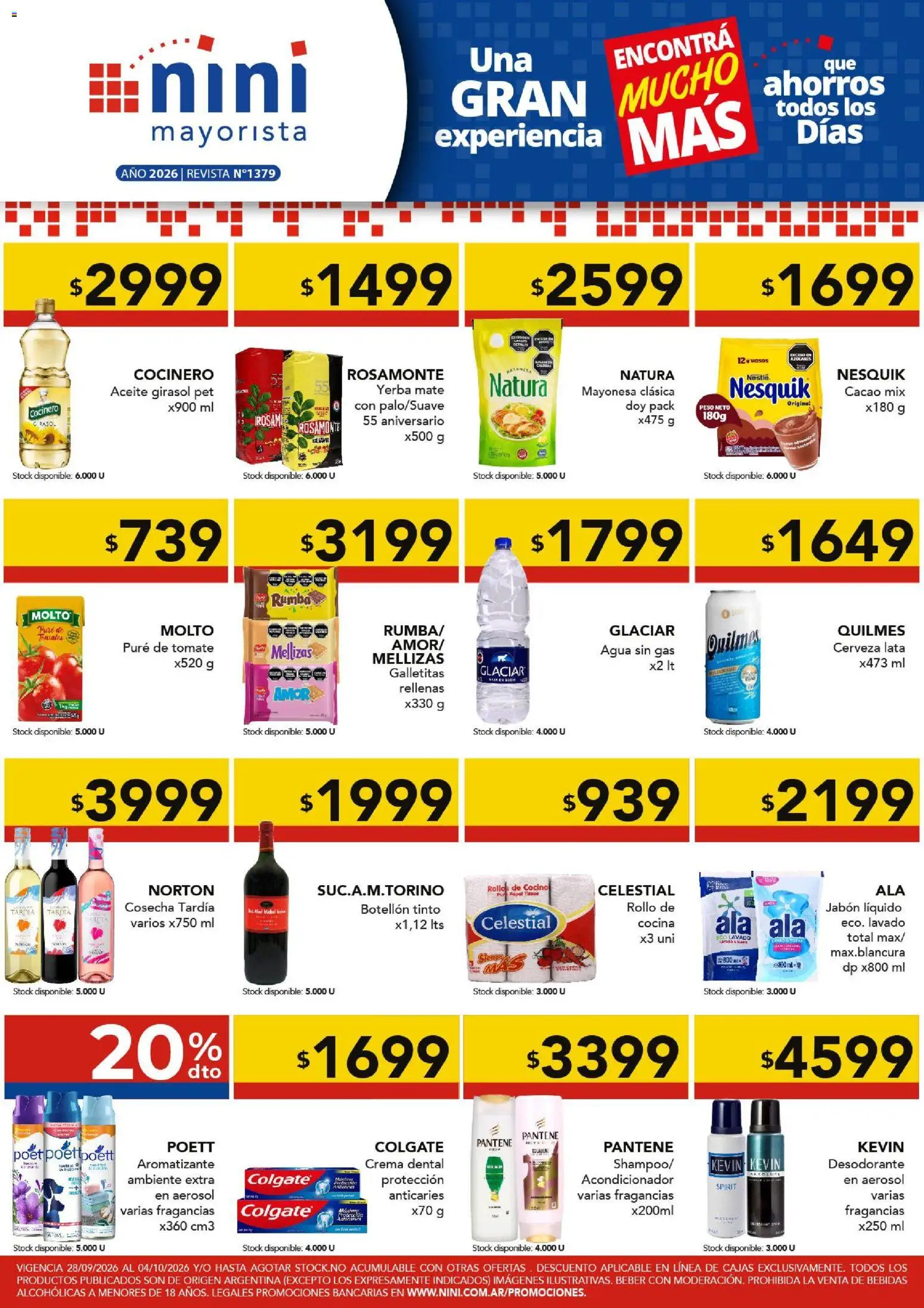 Vista previa del folleto de la tienda NINI Mayorista válido desde el 28/09/2026 