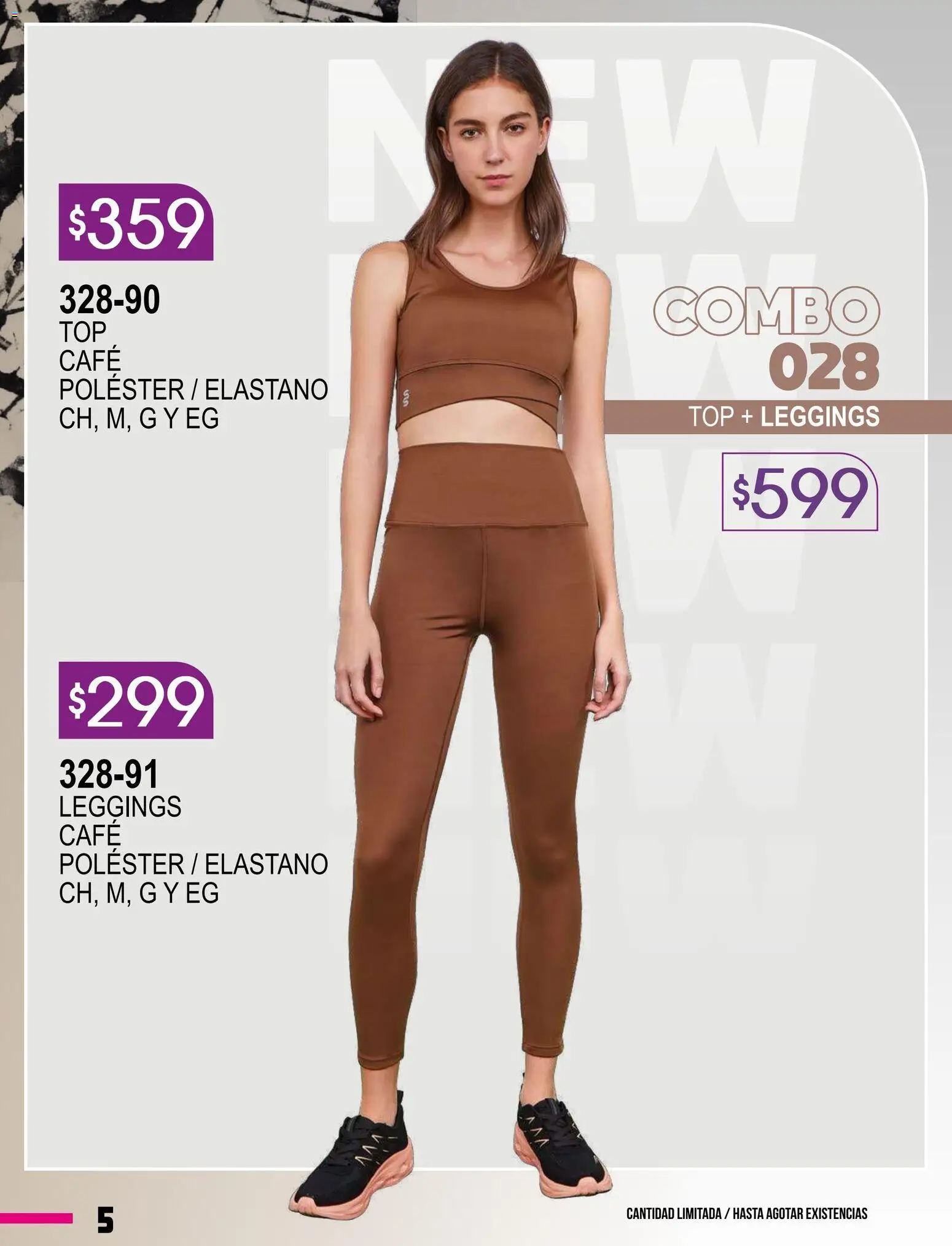 Vista previa las ofertas de la tienda Cklass - Catálogo Especial Supersport Caballero desde el 08/01/2026 - Café, Top, Leggings