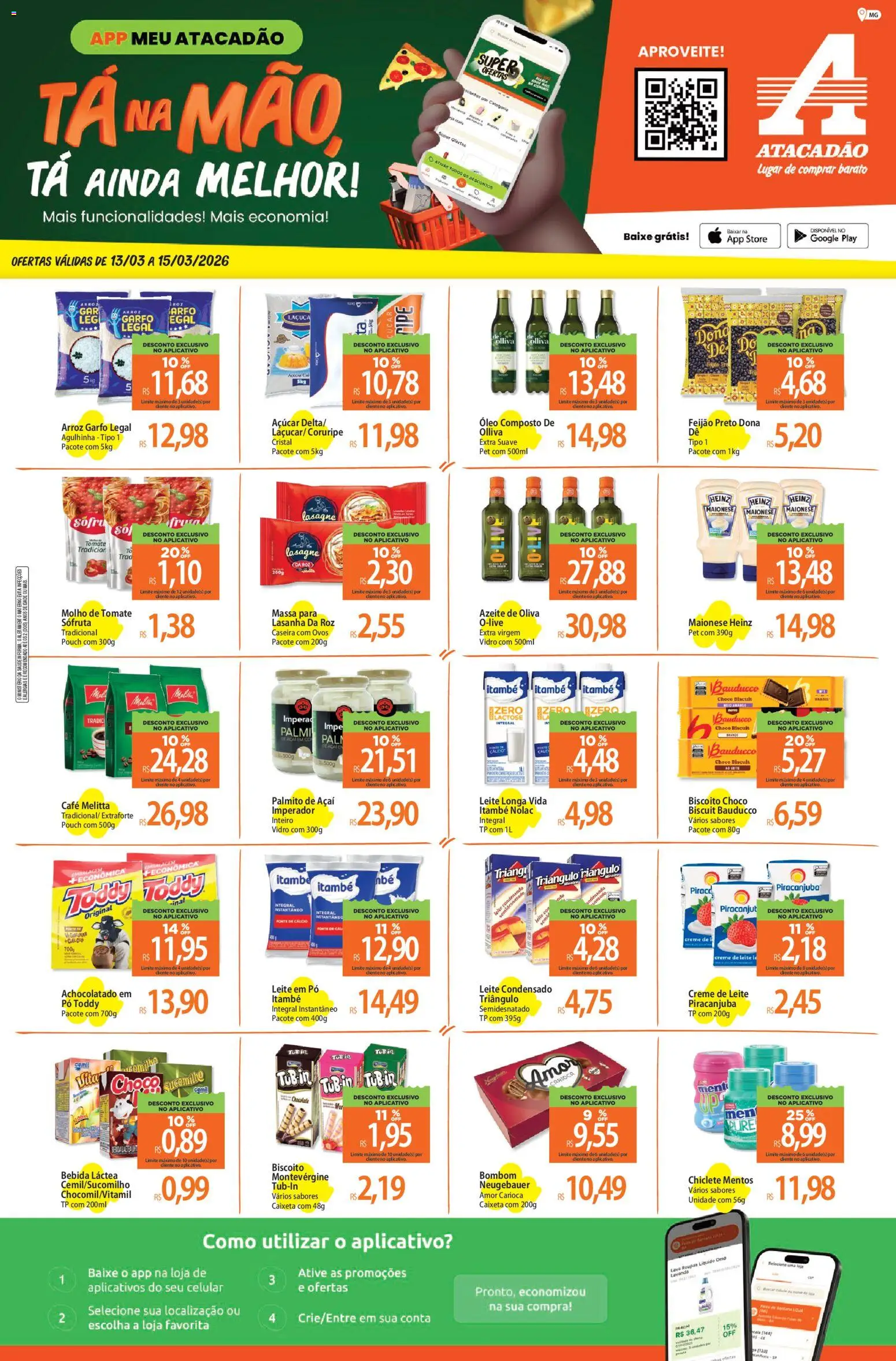 Pré-Visualização do folheto "Atacadão ofertas - MG" da loja Atacadão válido a partir de 13/03/2026