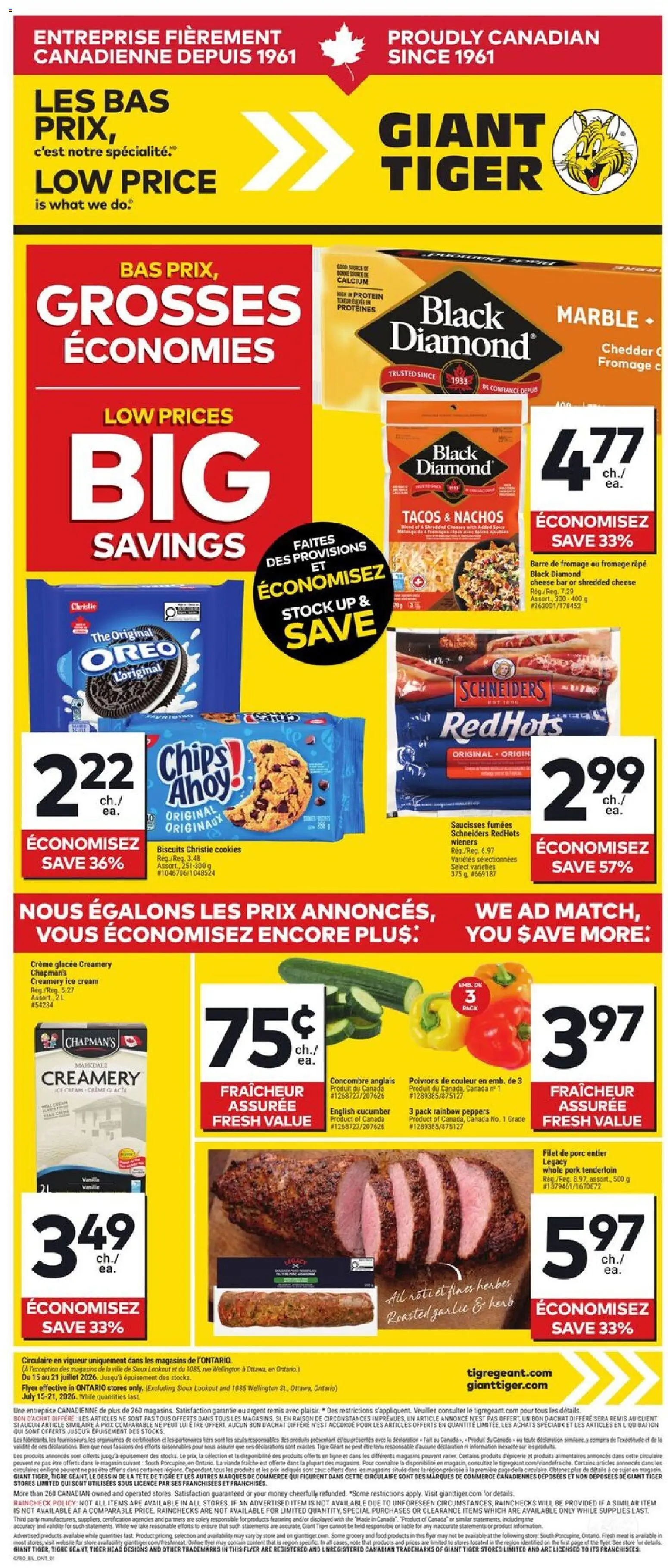 Preview of leaflet Giant Tiger circulaire from shop Giant Tiger is valid from Jul 15, 2026
