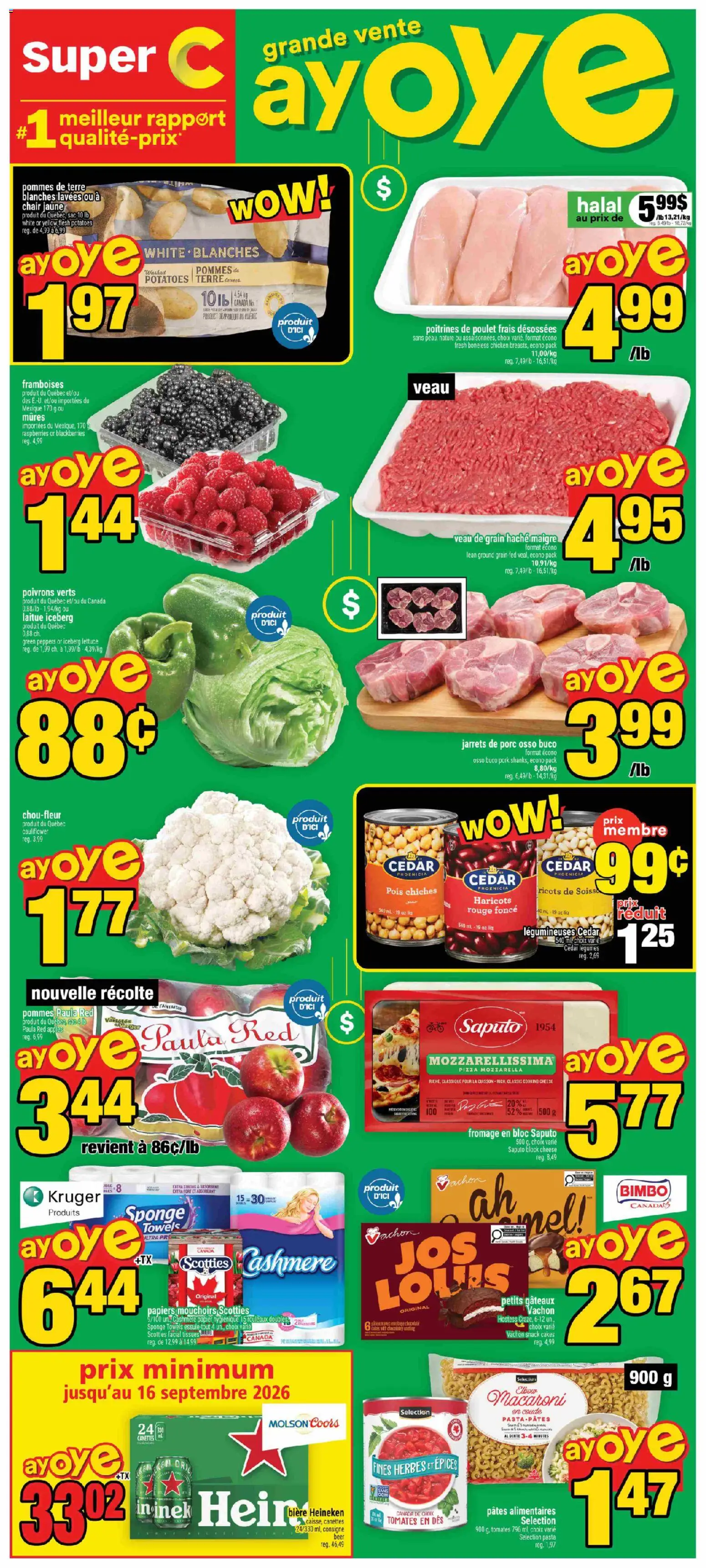 Preview of leaflet Super C weekly flyer / circulaire from shop Super C is valid from Aug 27, 2026