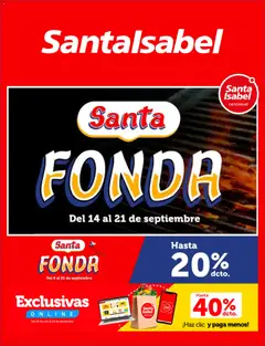 Folleto de la tienda Santa Isabel válido desde el 13.09.2026 