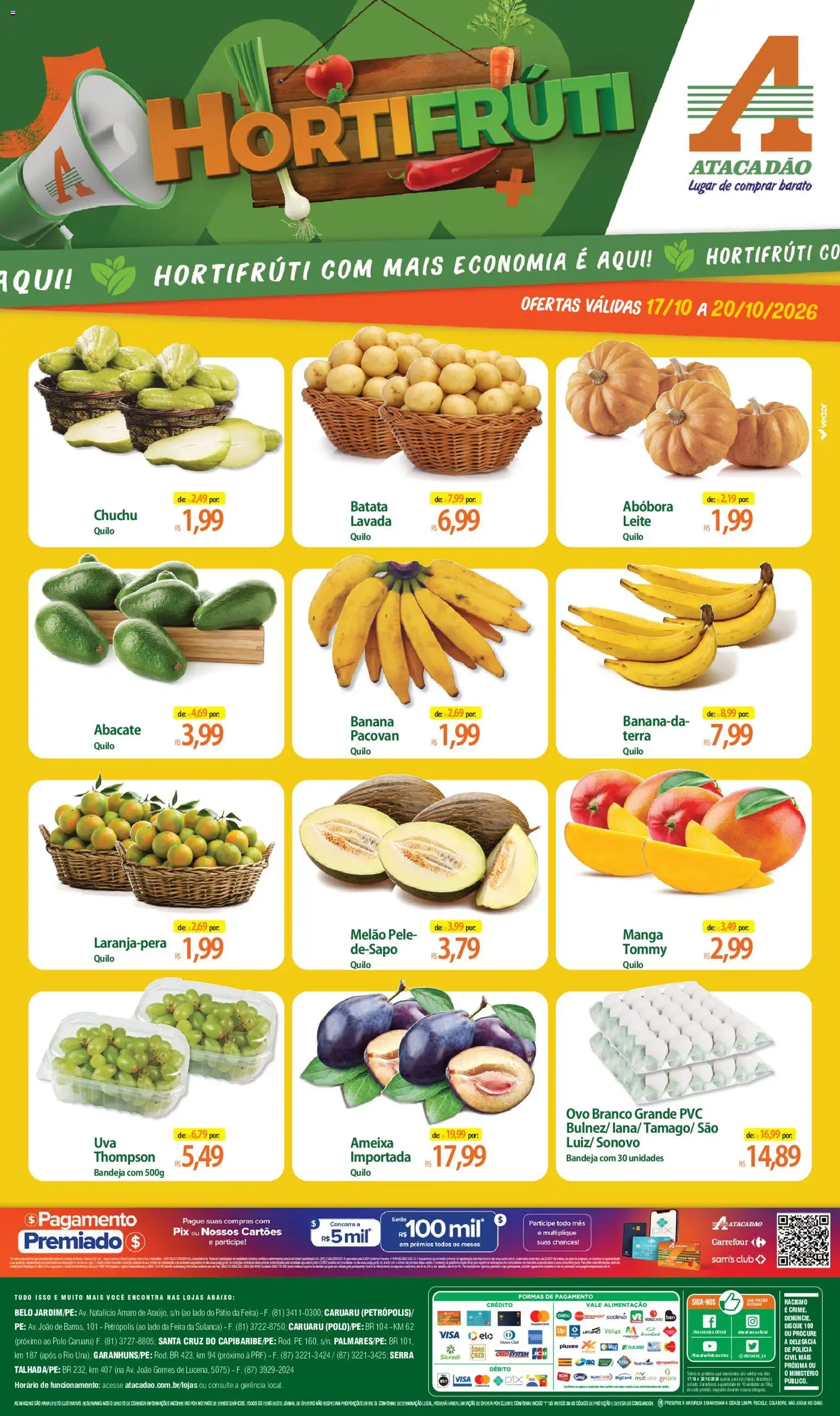 Pré-Visualização do folheto "Atacadão ofertas - PE" da loja Atacadão válido a partir de 17/10/2026