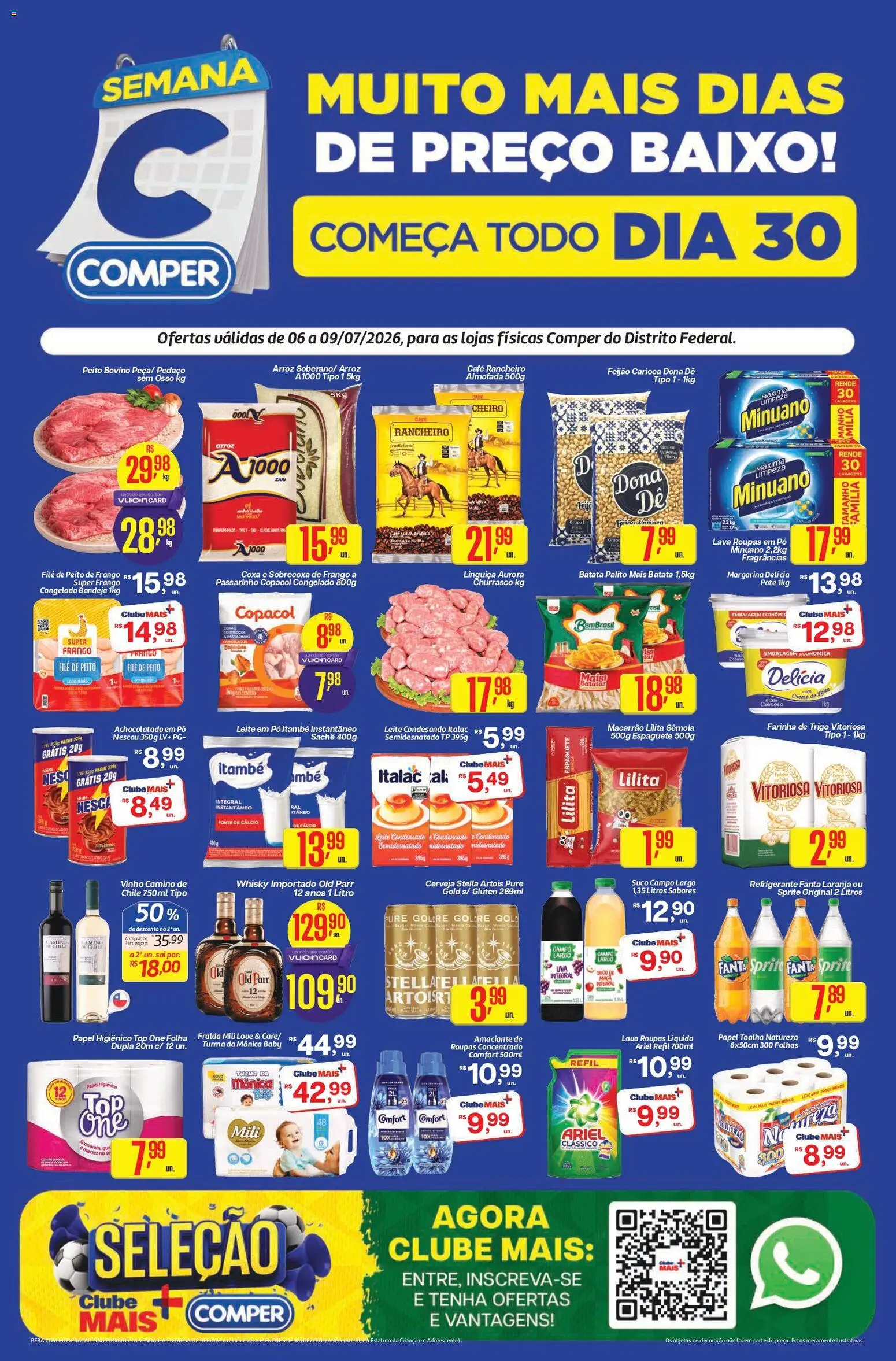 Pré-Visualização do folheto "Comper - Ofertas da semana" da loja Comper válido a partir de 06/07/2026