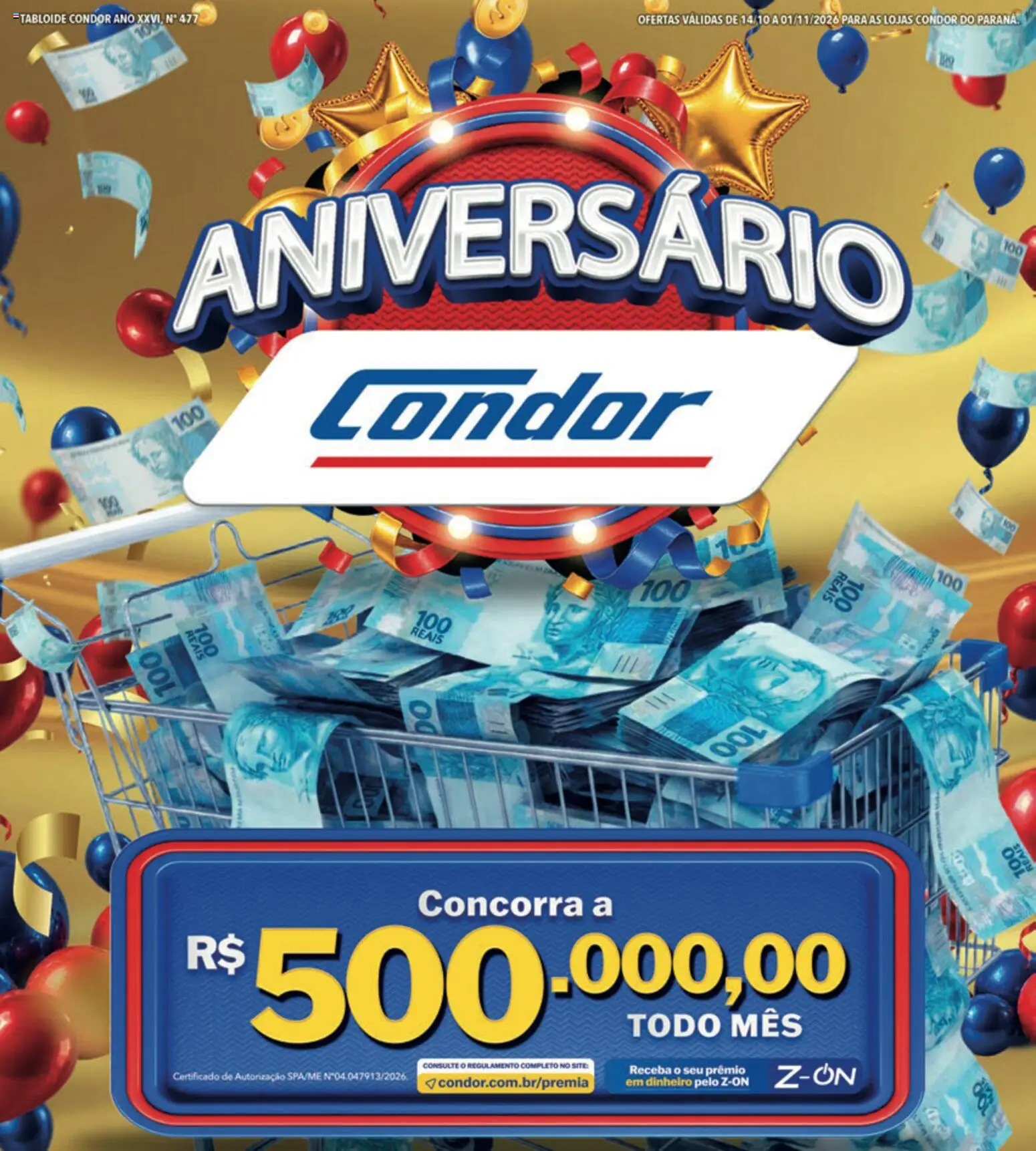 Pré-Visualização do folheto "Supermercados Condor - Ofertas da semana" da loja Supermercados Condor válido a partir de 14/10/2026