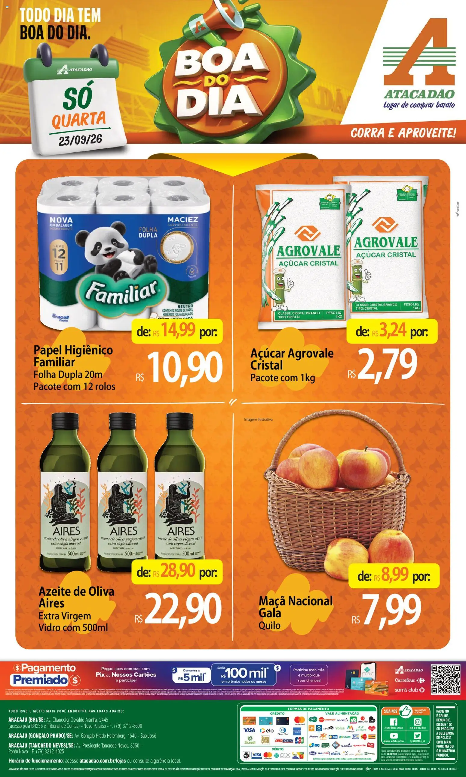 Pré-Visualização do folheto "Atacadão ofertas - SE" da loja Atacadão válido a partir de 23/09/2026