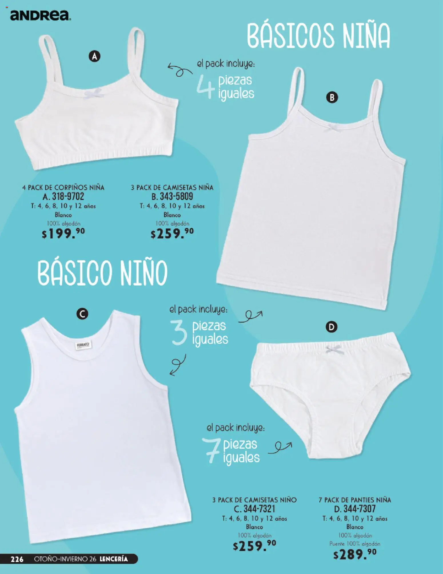 Vista previa las ofertas de la tienda Andrea - Andrea catálogo Lencería & vestir interior desde el 23/08/2026 