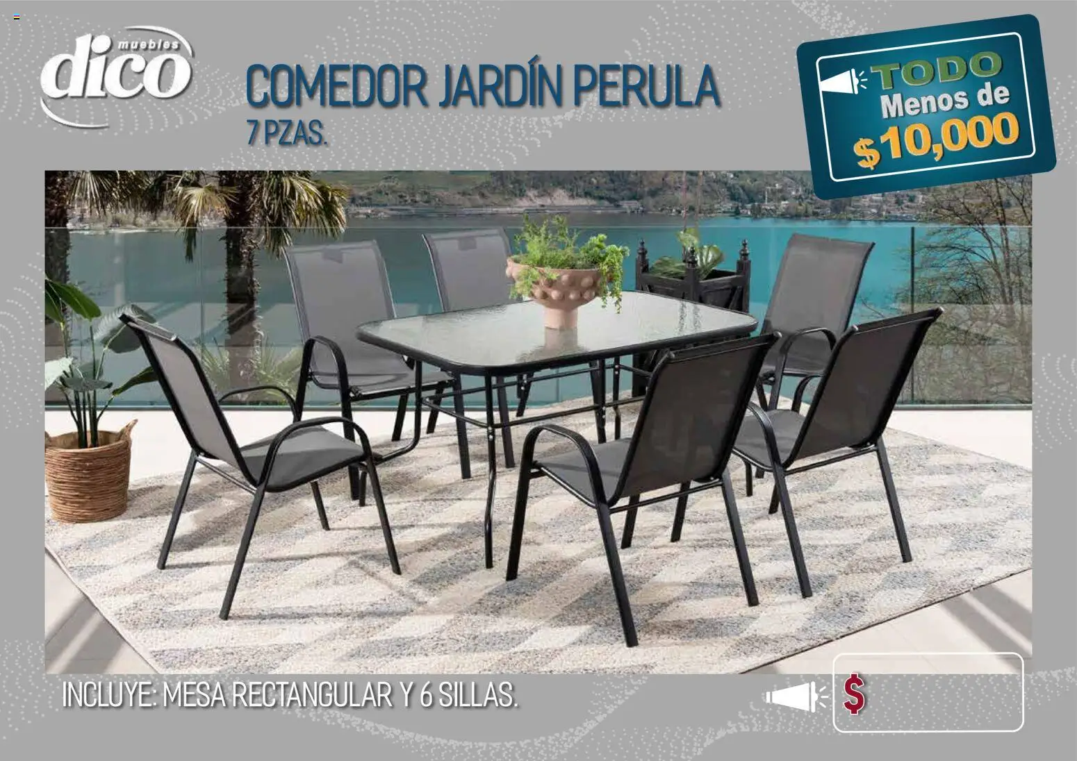Vista previa las ofertas de la tienda Muebles Dico - Muebles Dico catálogo Todo menos de 10000 Pacifico desde el 09/04/2026 - Mesa