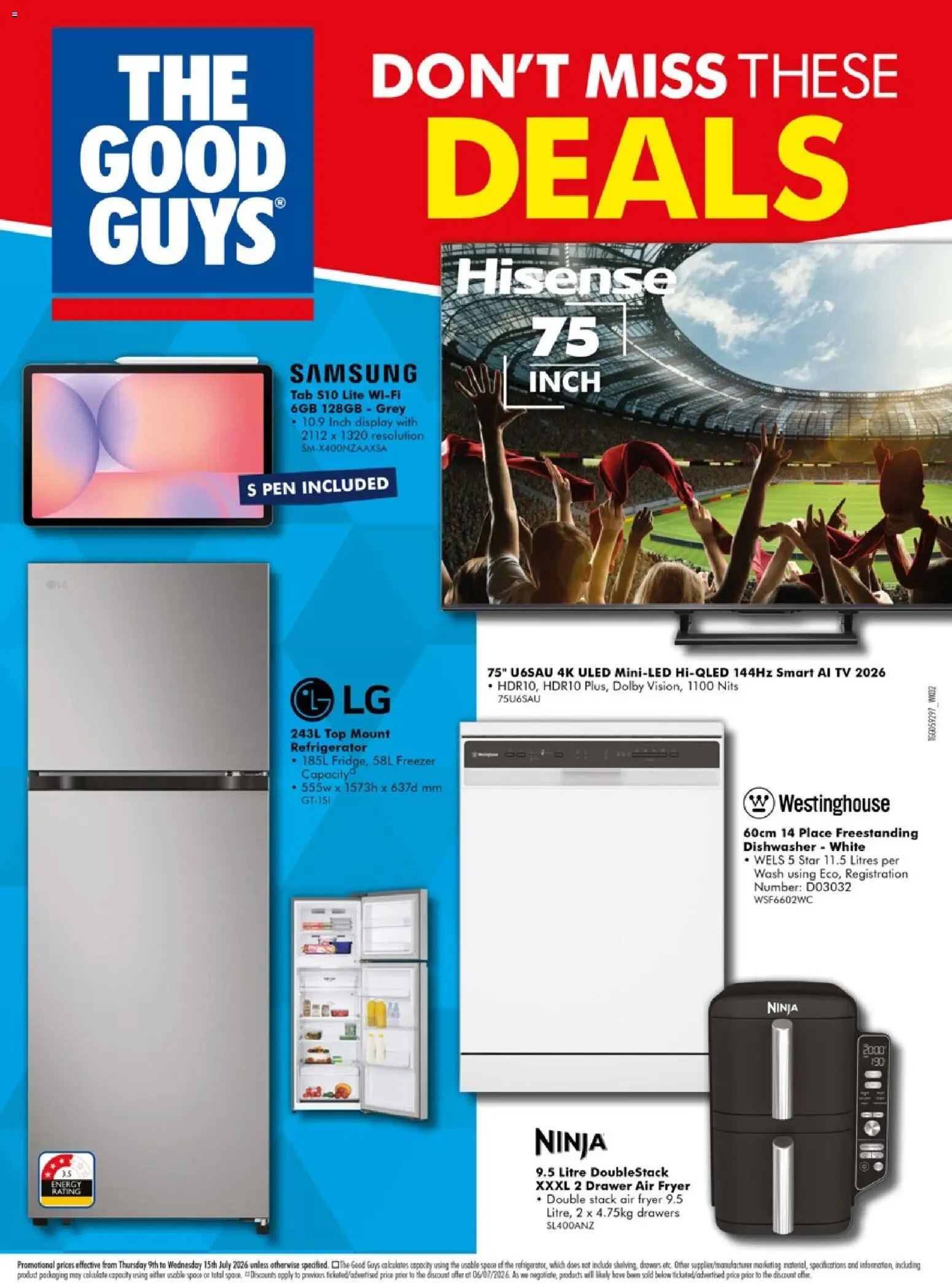 Preview of catalogue The Good Guys DMTD from shop The Good Guys valid 09/07/2026