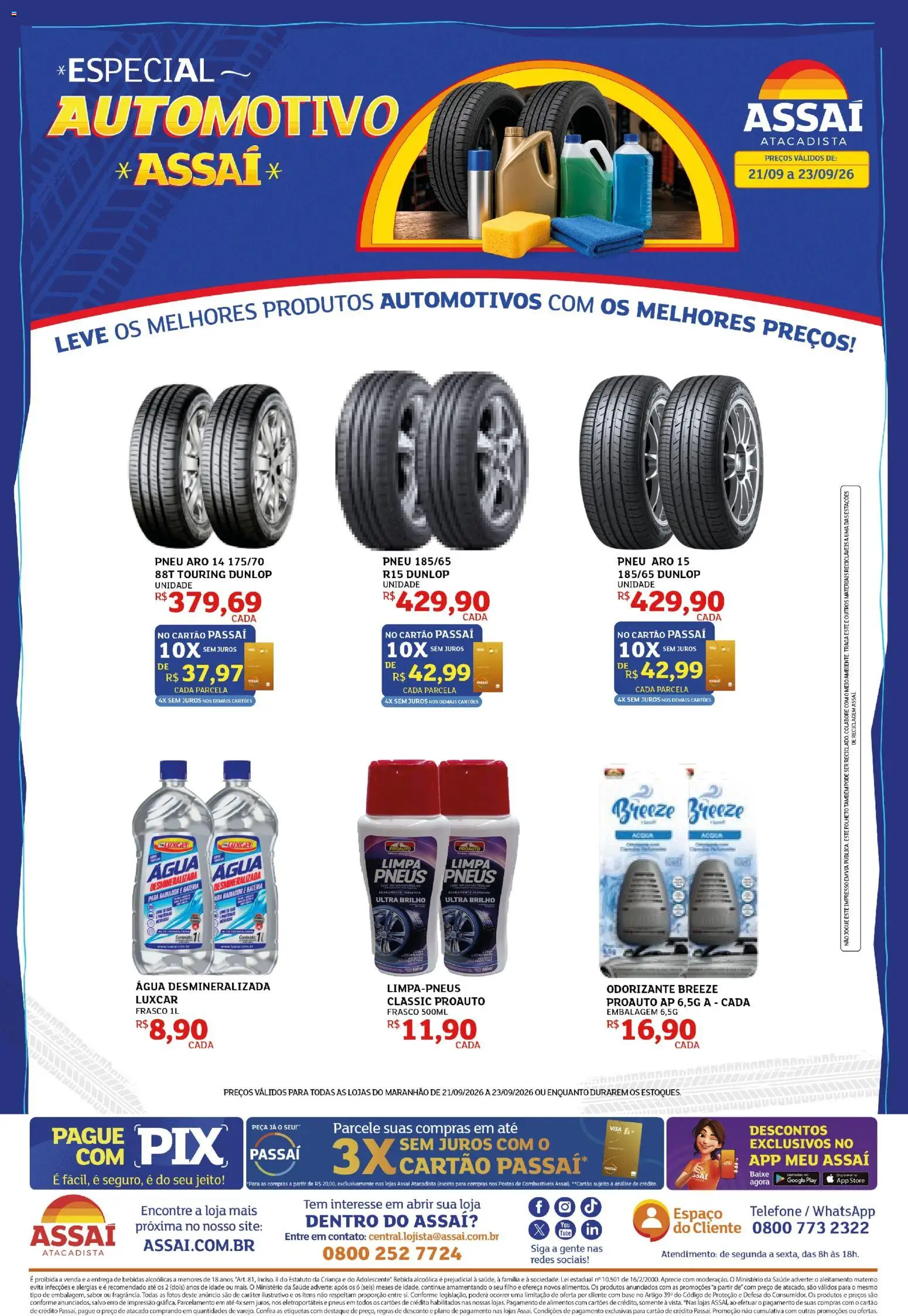 Pré-Visualização do folheto "Assaí Atacadista ofertas - MA" da loja Assaí Atacadista válido a partir de 21/09/2026