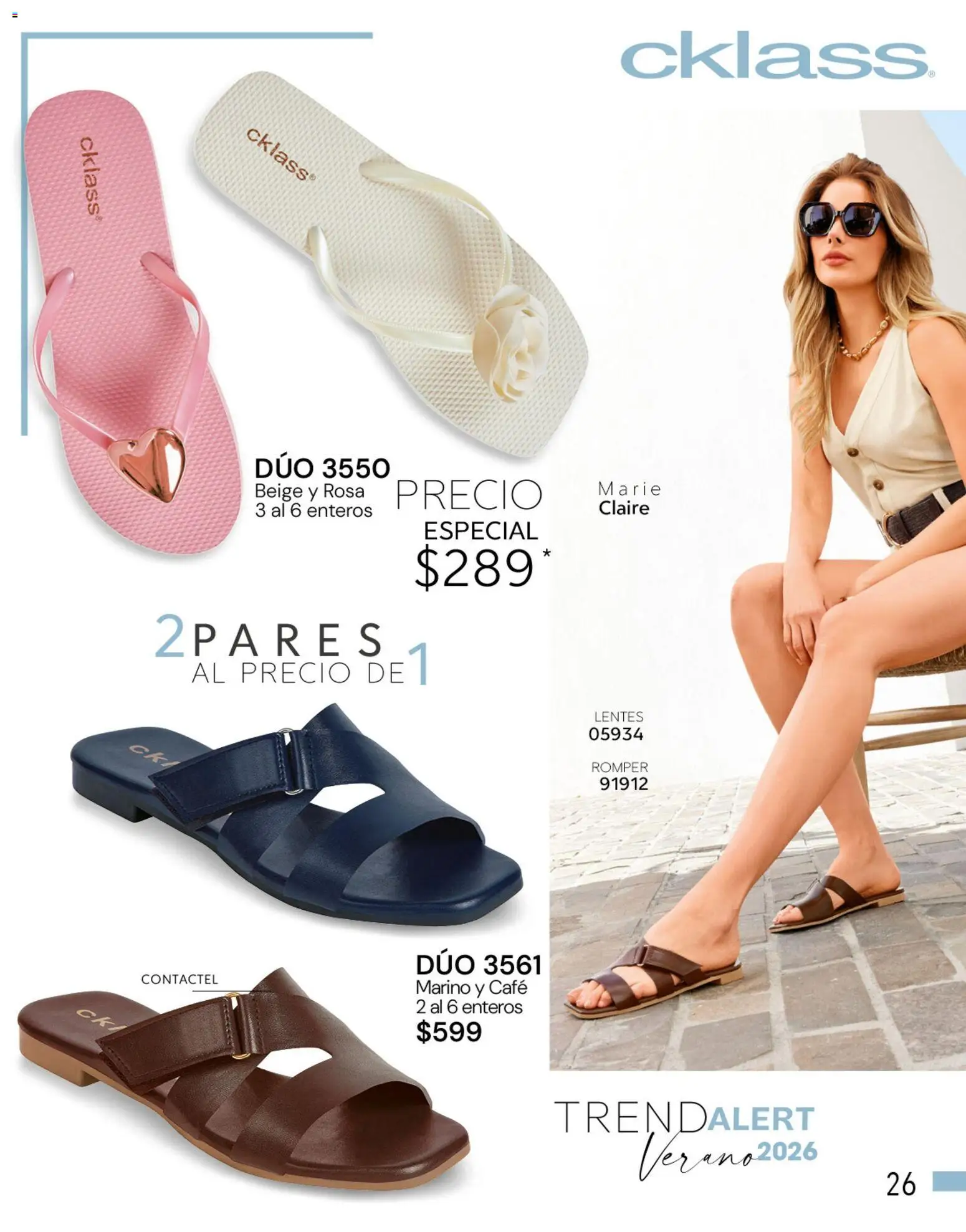Vista previa las ofertas de la tienda Cklass - Cklass catálogo Novedades de verano calzado desde el 01/05/2026 - Café, Lentes