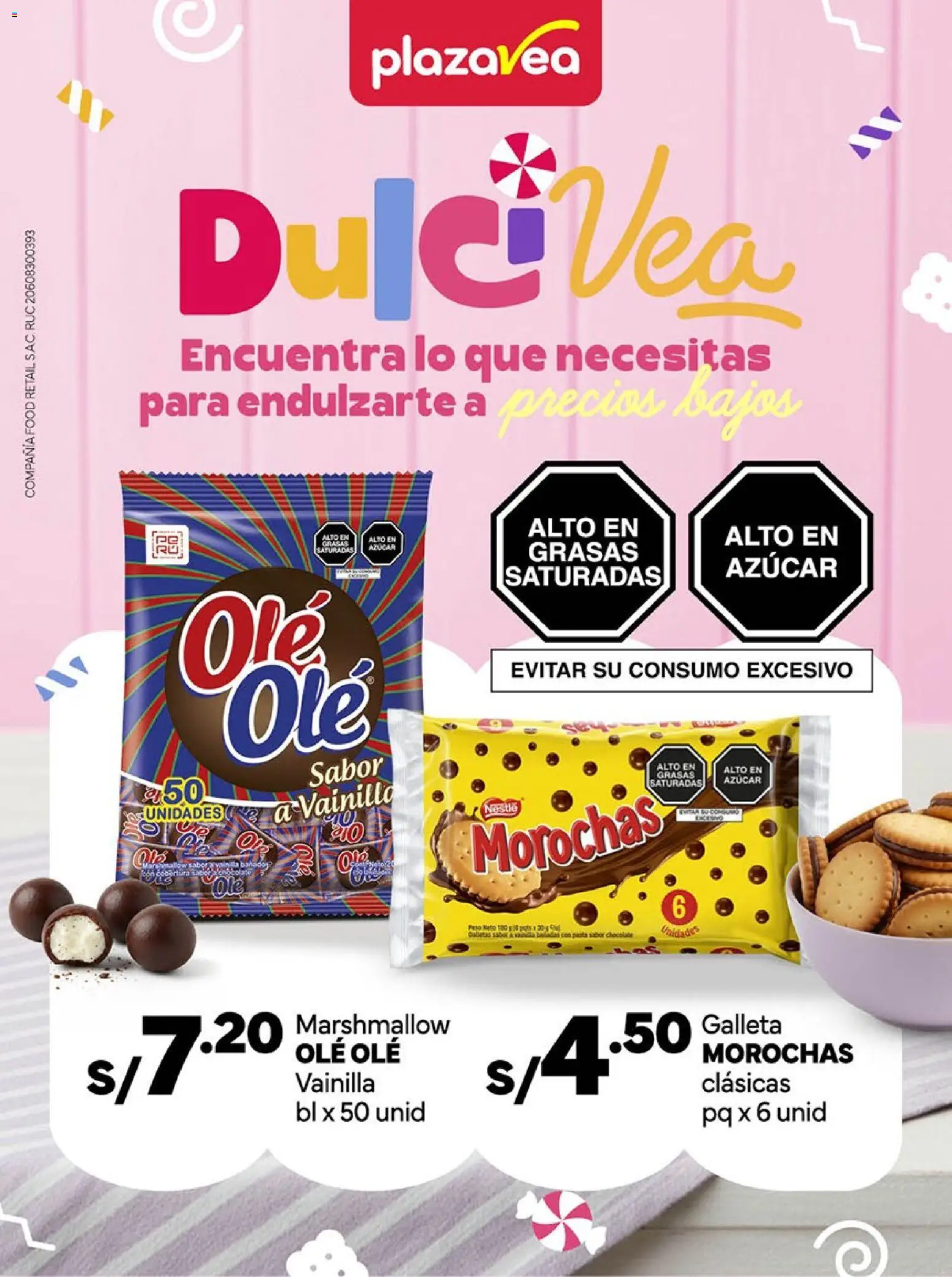 Vista previa de Plaza Vea - Díptico DULCIVEA de la tienda Plaza Vea válido desde 06/04/2026 - Pasta, Azúcar, Vainilla