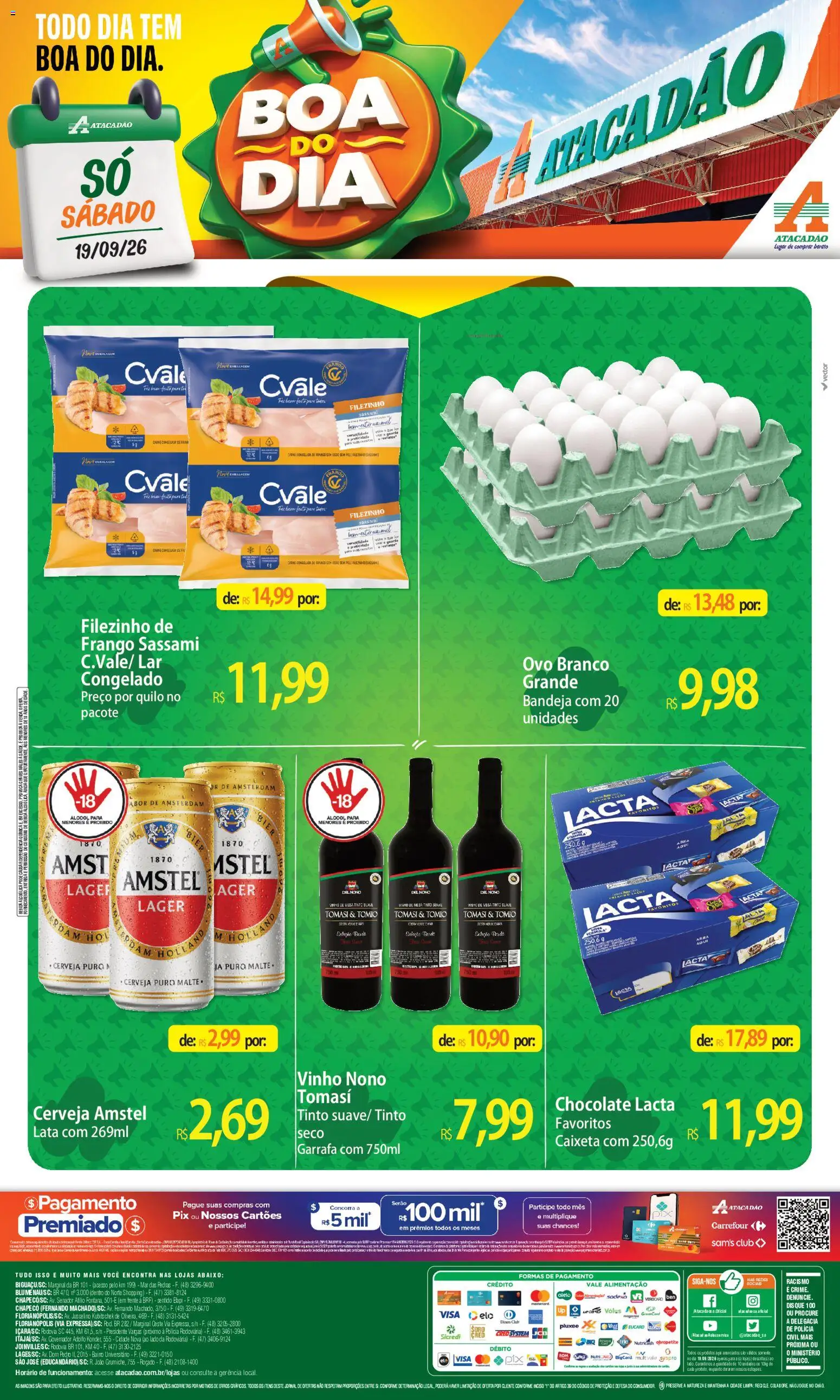 Pré-Visualização do folheto "Atacadão ofertas - SC" da loja Atacadão válido a partir de 19/09/2026