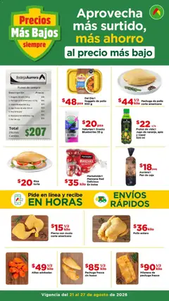Vista previa las ofertas de la tienda Bodega Aurrerá - Bodega Aurrerá folleto Aprovecha más surtido desde el 21/08/2026 