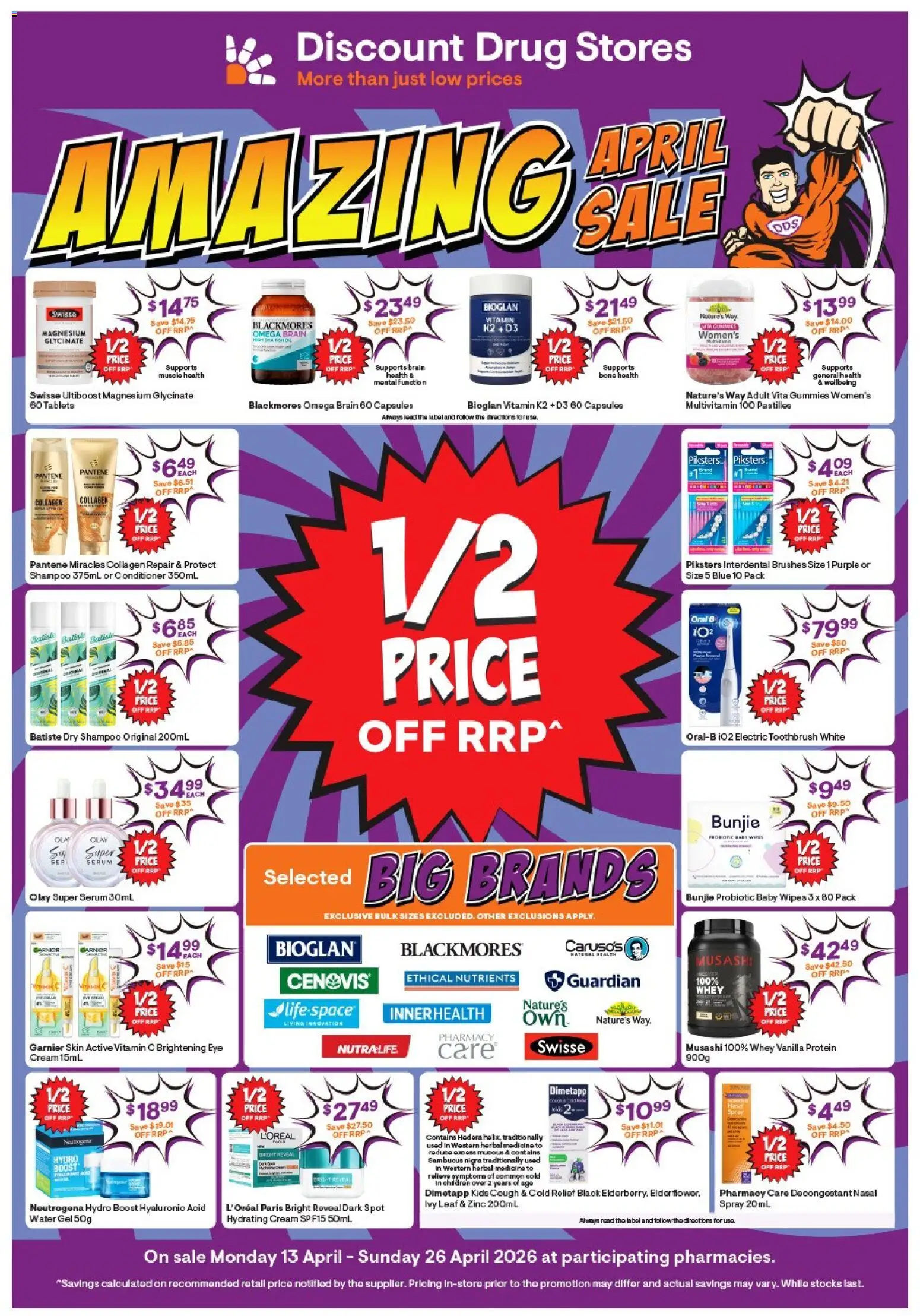 Preview of catalogue Discount Drug Stores catalogue from shop Discount Drug Stores valid 13/04/2026
