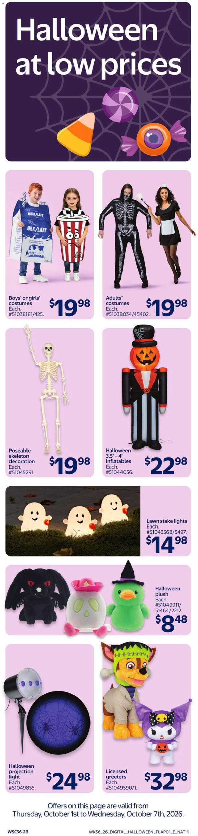 New Walmart flyer from Oct 01