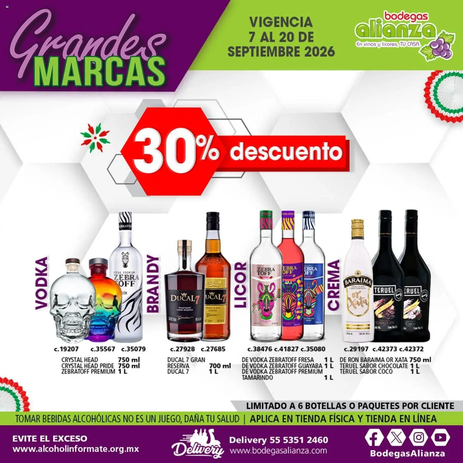 Vista previa las ofertas de la tienda Bodegas Alianza - Bodegas Alianza catálogo Grandes Marcas desde el 07/09/2026 