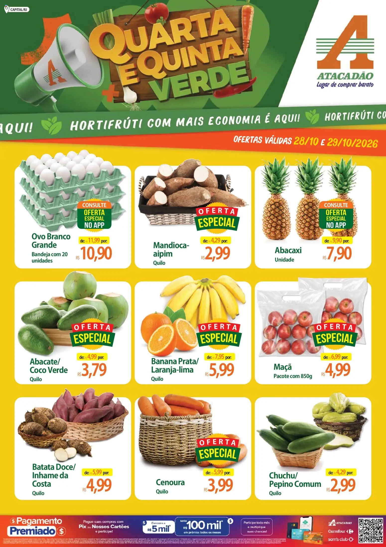Pré-Visualização do folheto "Atacadão ofertas - RJ" da loja Atacadão válido a partir de 28/10/2026