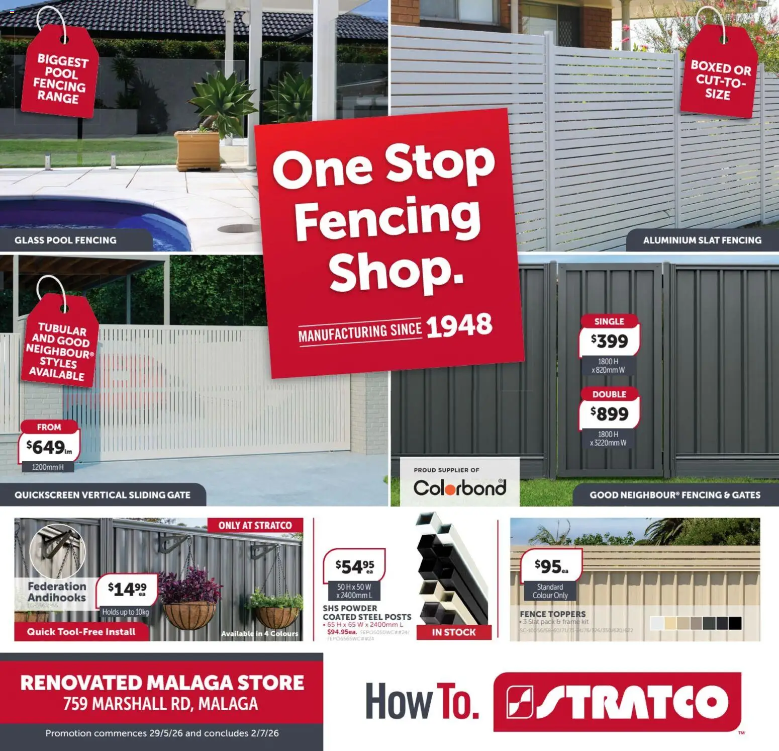 Preview of catalogue Stratco catalogue WA from shop Stratco valid 29/05/2026