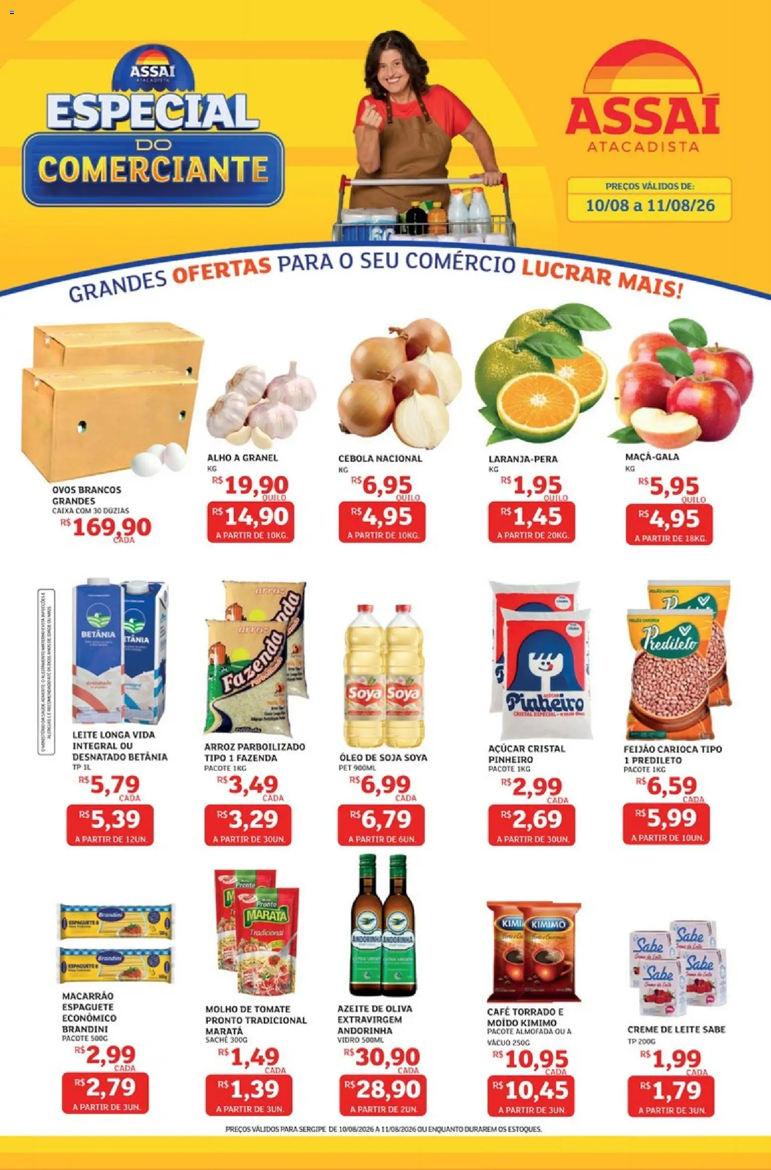 Pré-Visualização do folheto "Assaí Atacadista ofertas - SE" da loja Assaí Atacadista válido a partir de 10/08/2026