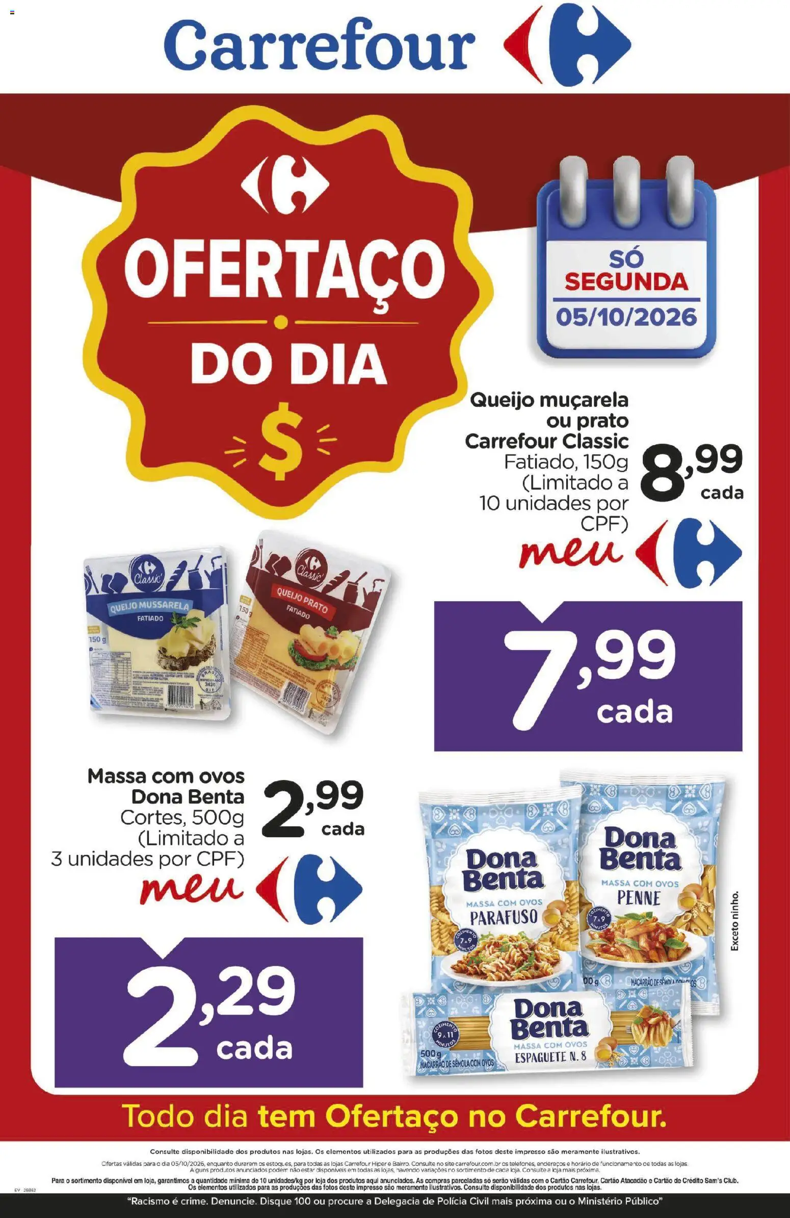 Pré-Visualização do folheto "Carrefour ofertas do Dia" da loja Carrefour válido a partir de 05/10/2026