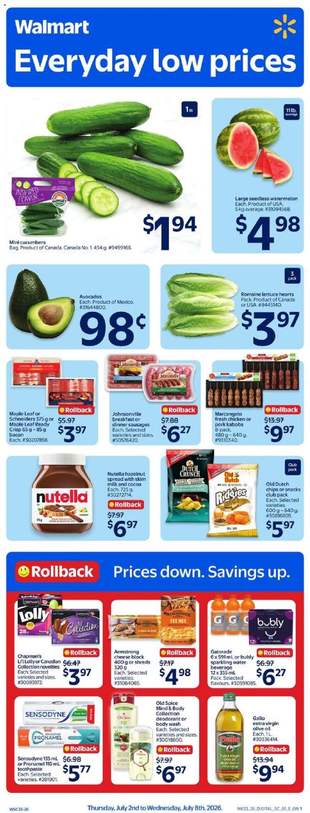 New Walmart flyer from Jul 02