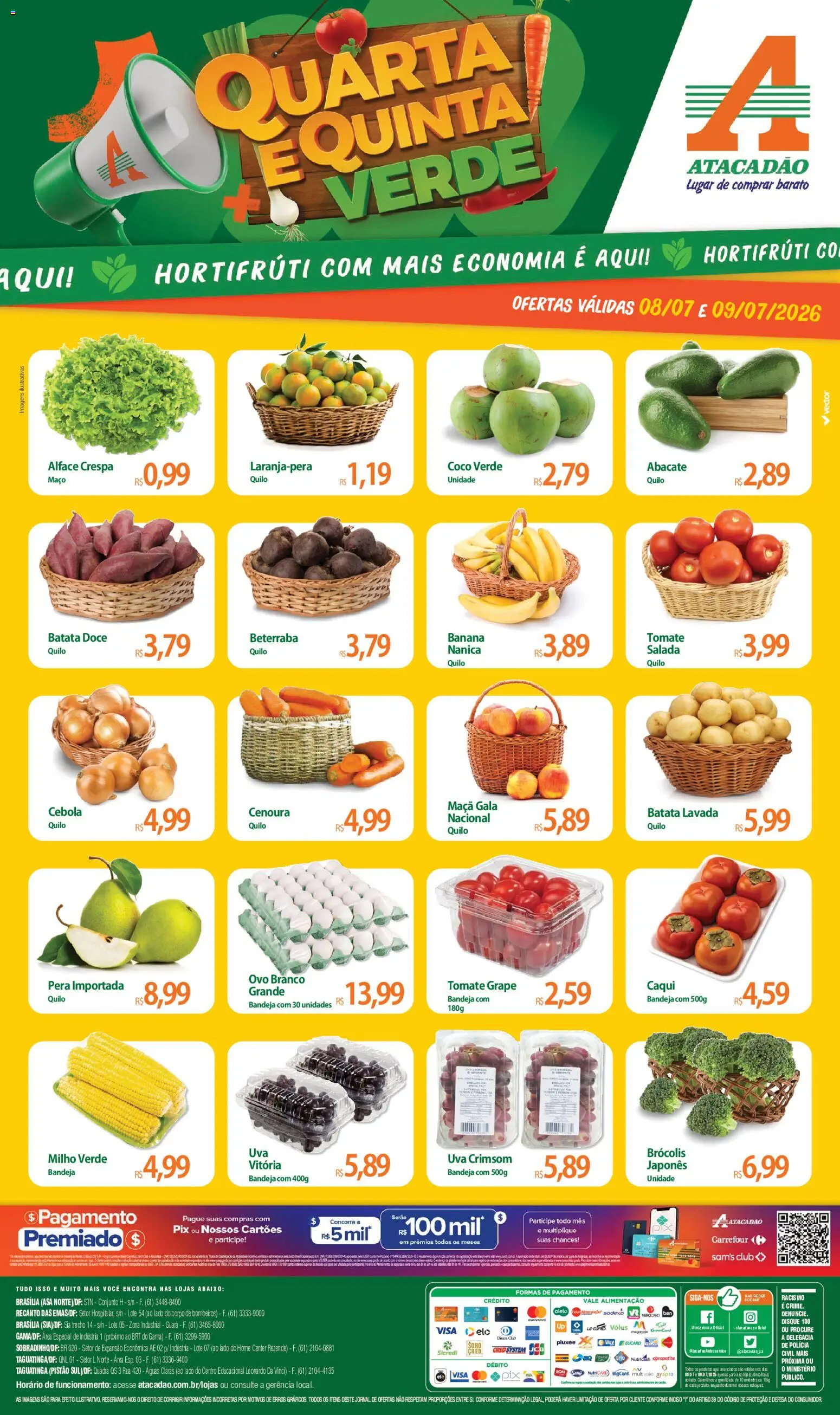 Pré-Visualização do folheto "Atacadão ofertas - DF" da loja Atacadão válido a partir de 08/07/2026
